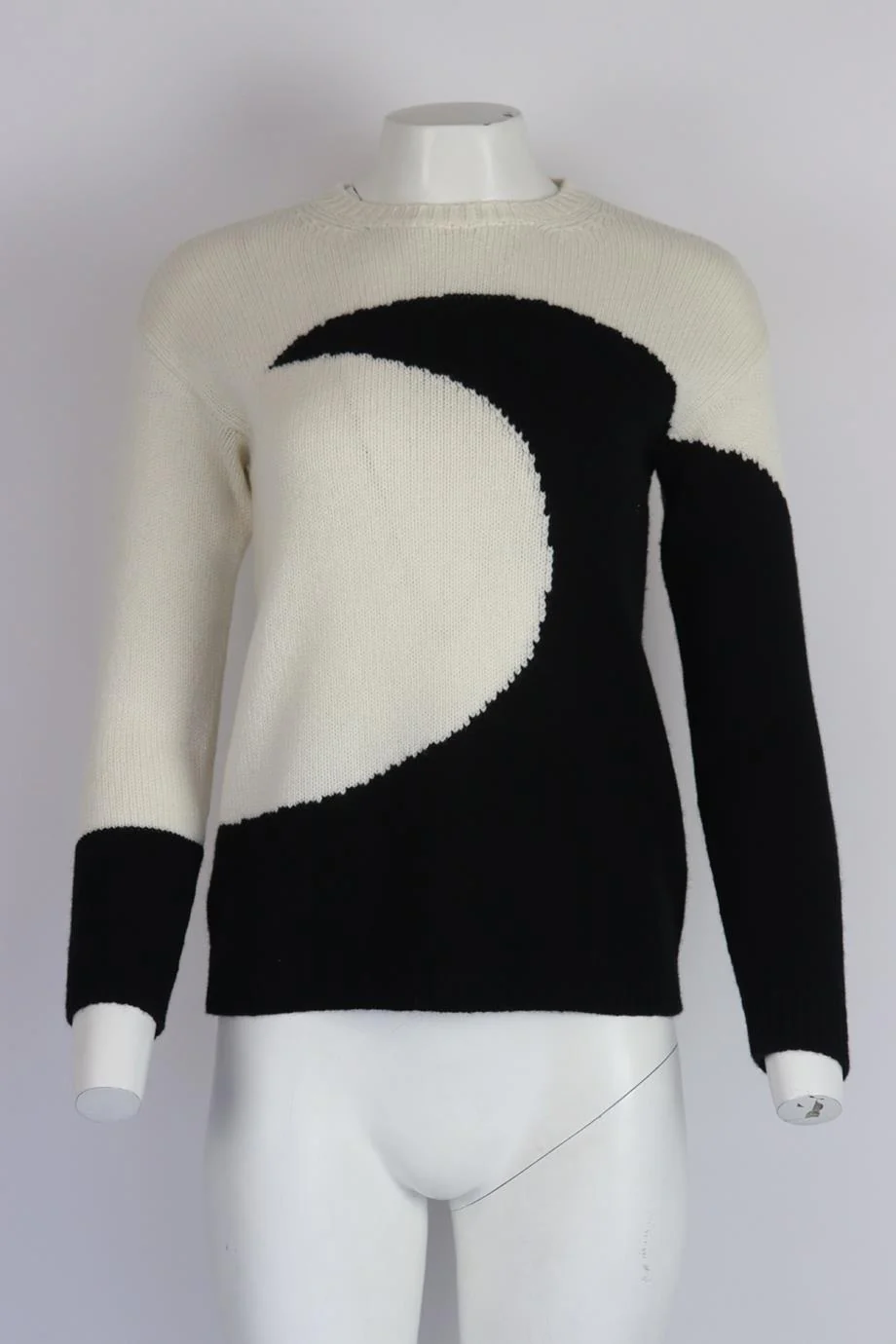 VALENTINO TWO TONE CASHMERE SWEATER SMALL - Image 2