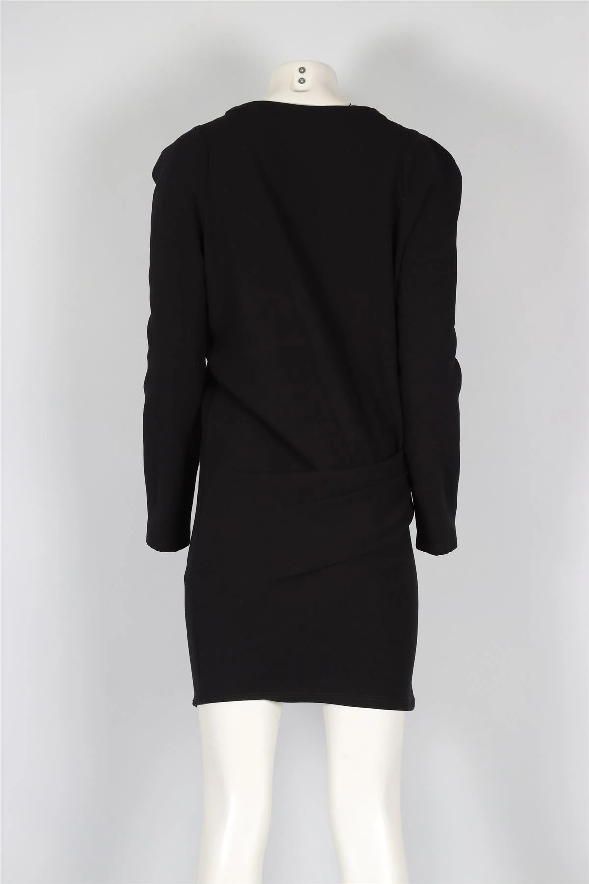 VANESSA BRUNO BLACK COTTON DRESS UK 10 - Image 4