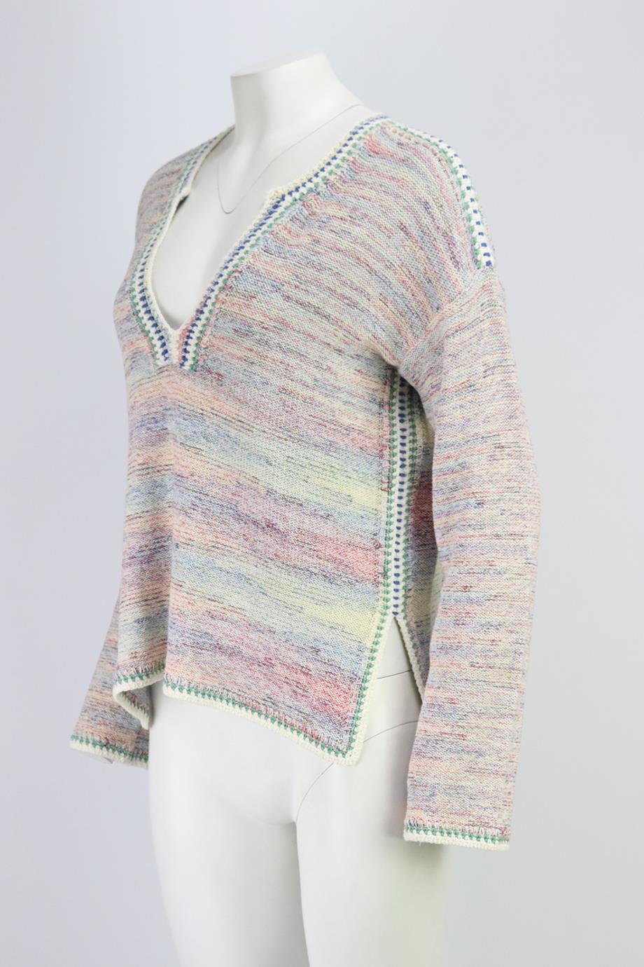 VANESSA BRUNO MÉLANGE KNITTED SWEATER MEDIUM - Image 3