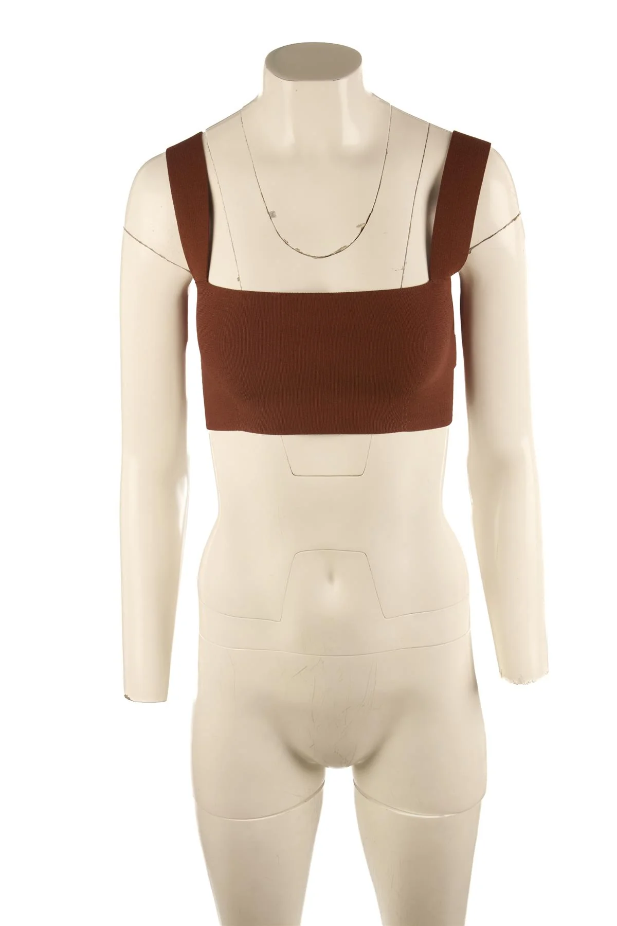 VB BODY BROWN KNIT TOP UK 8 - Image 2
