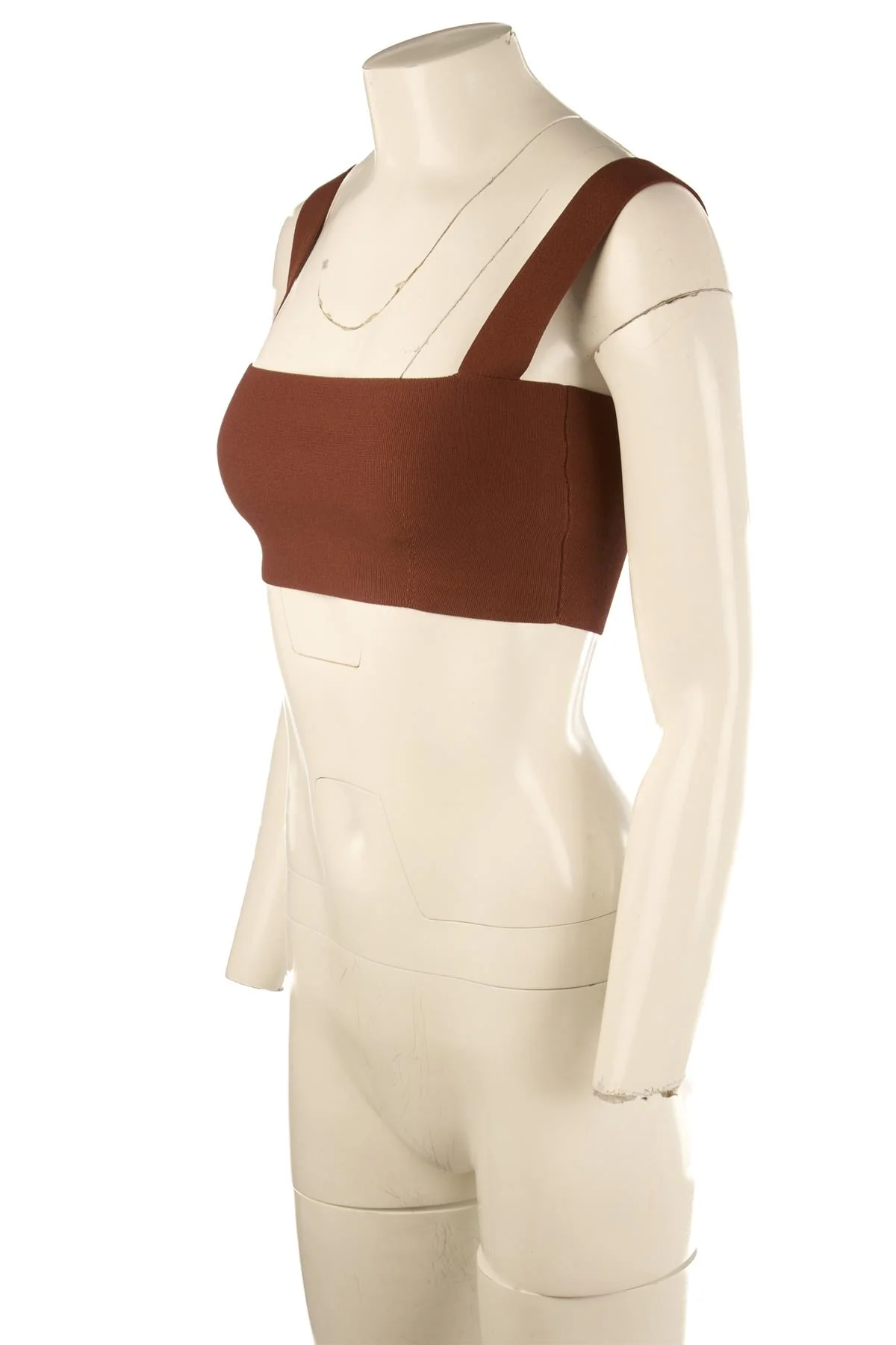 VB BODY BROWN KNIT TOP UK 8 - Image 3
