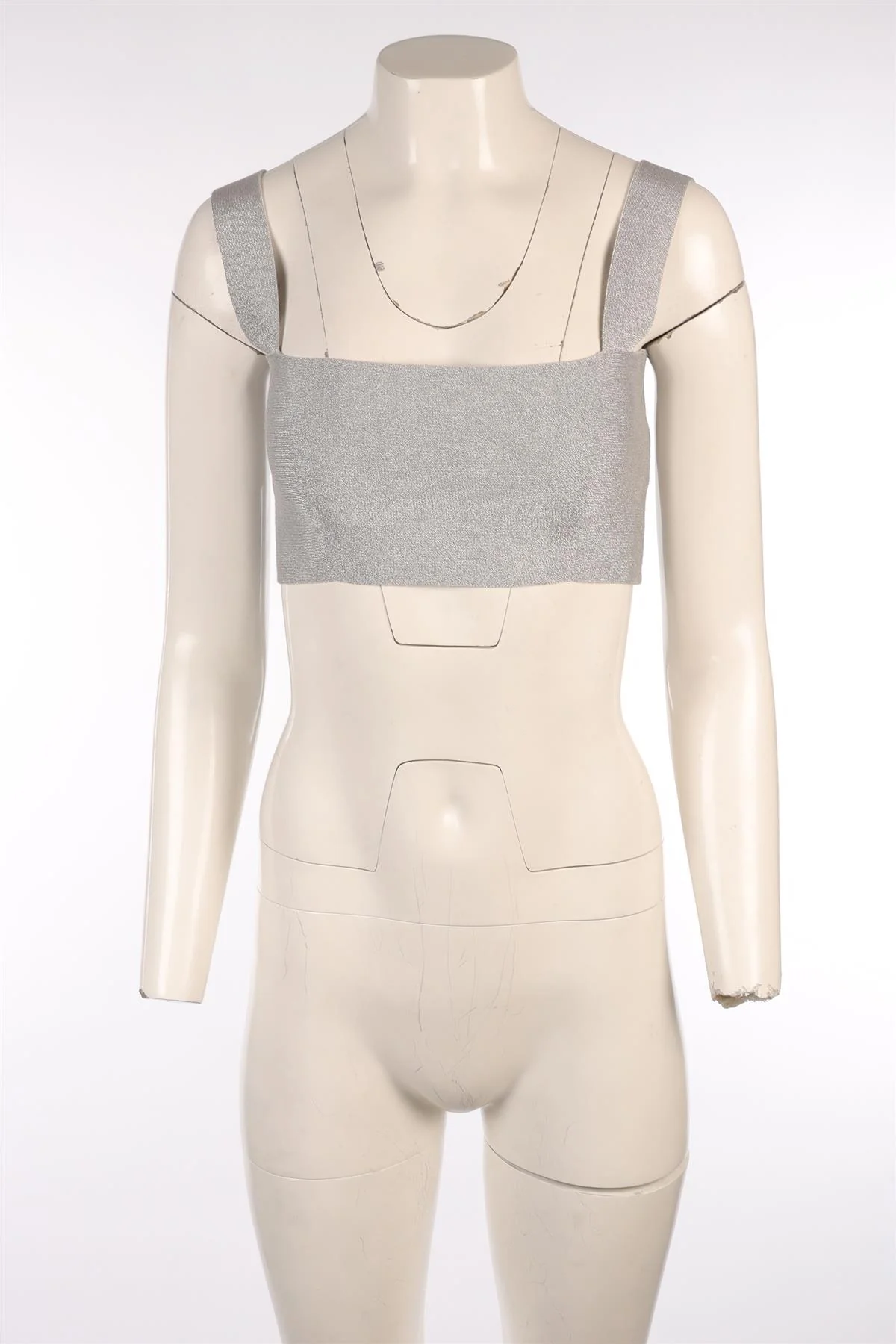 VB BODY SILVER KNIT TOP UK 10 - Image 2