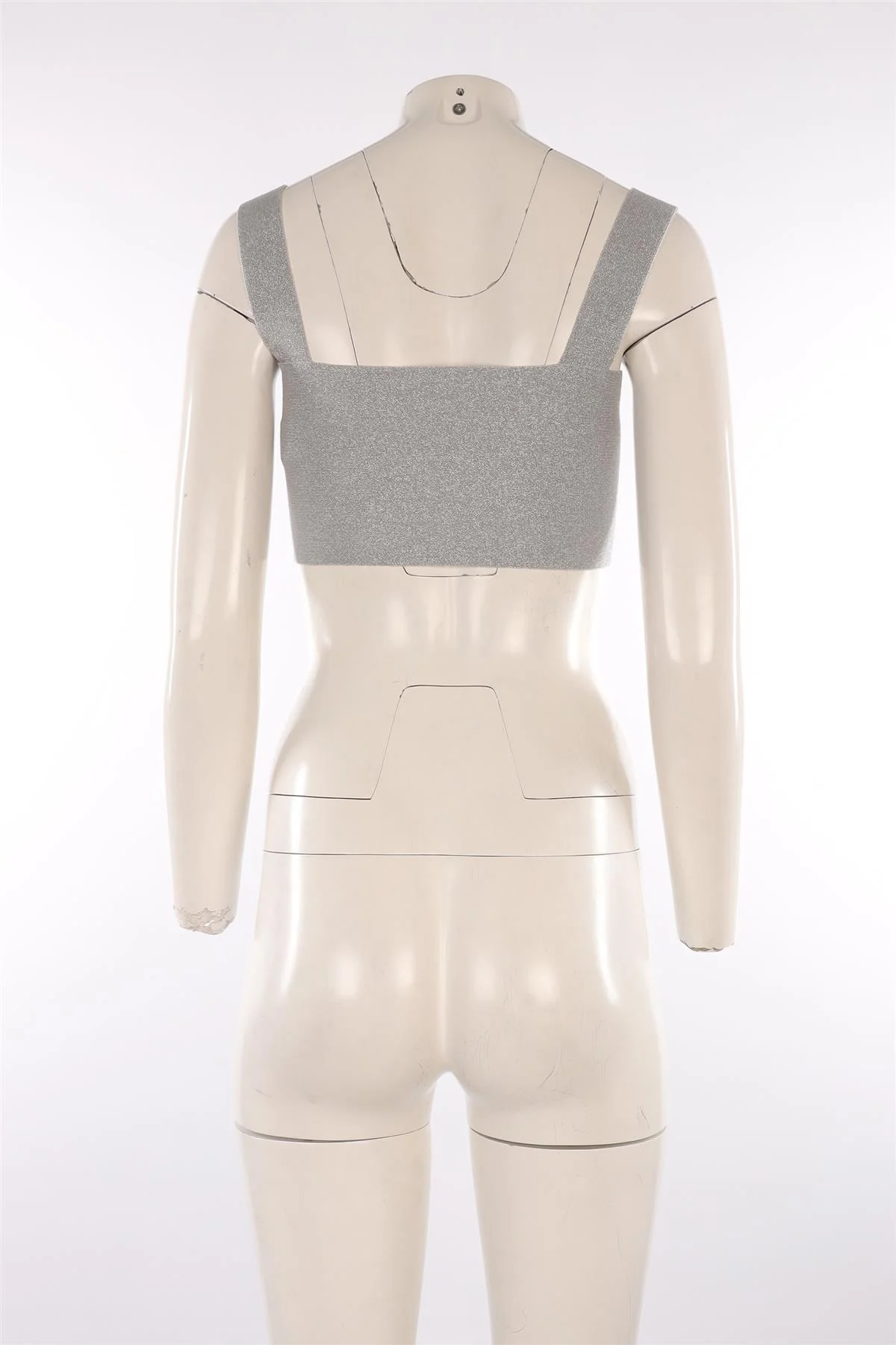 VB BODY SILVER KNIT TOP UK 10 - Image 4