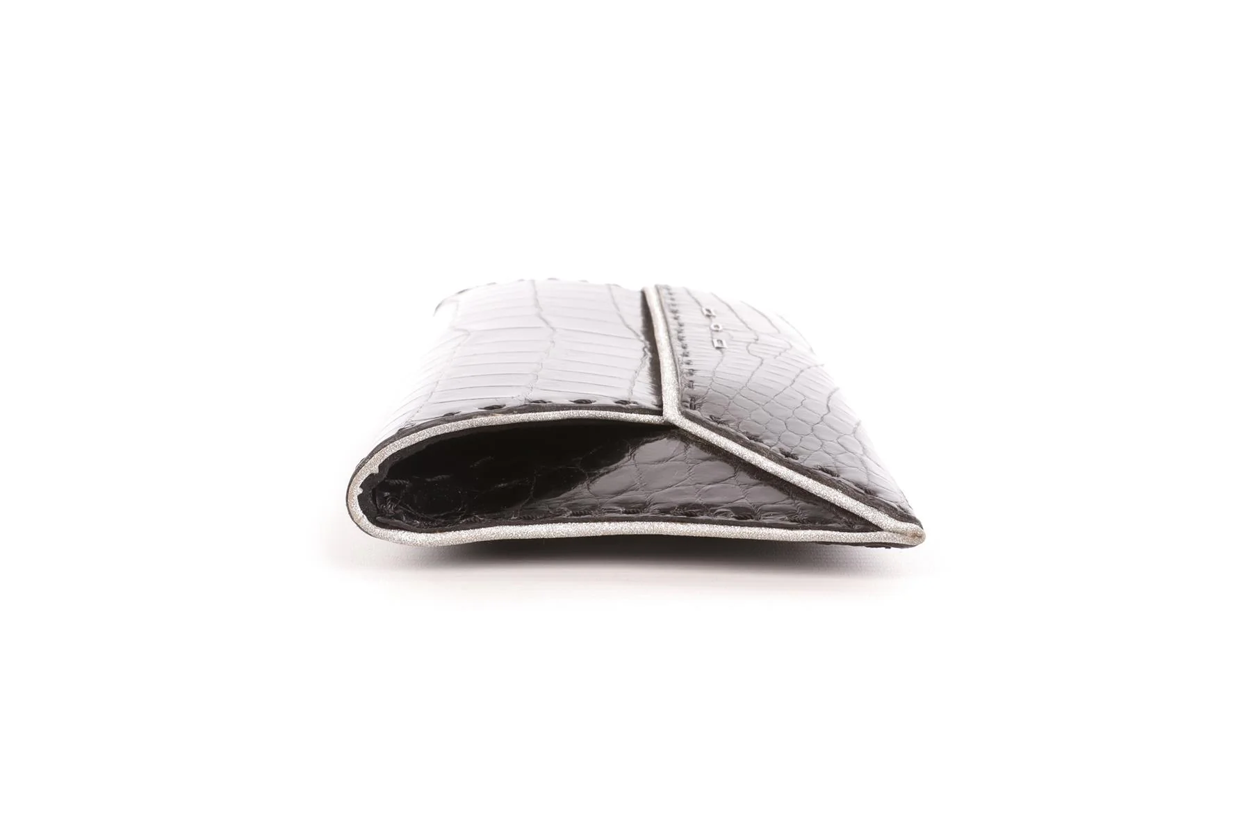 VBH BLACK CROCODILE CLUTCH - Image 4
