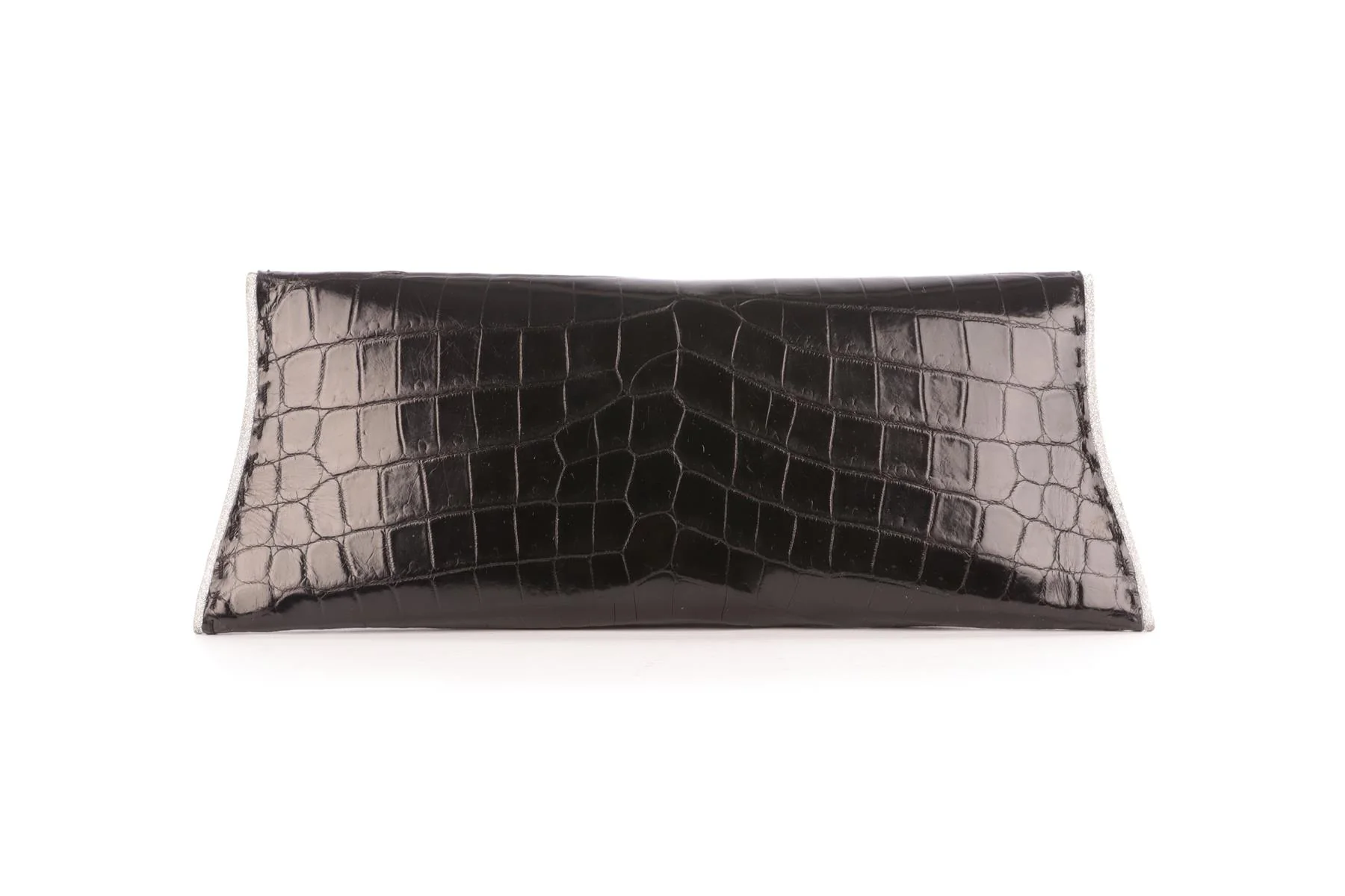 VBH BLACK CROCODILE CLUTCH - Image 6