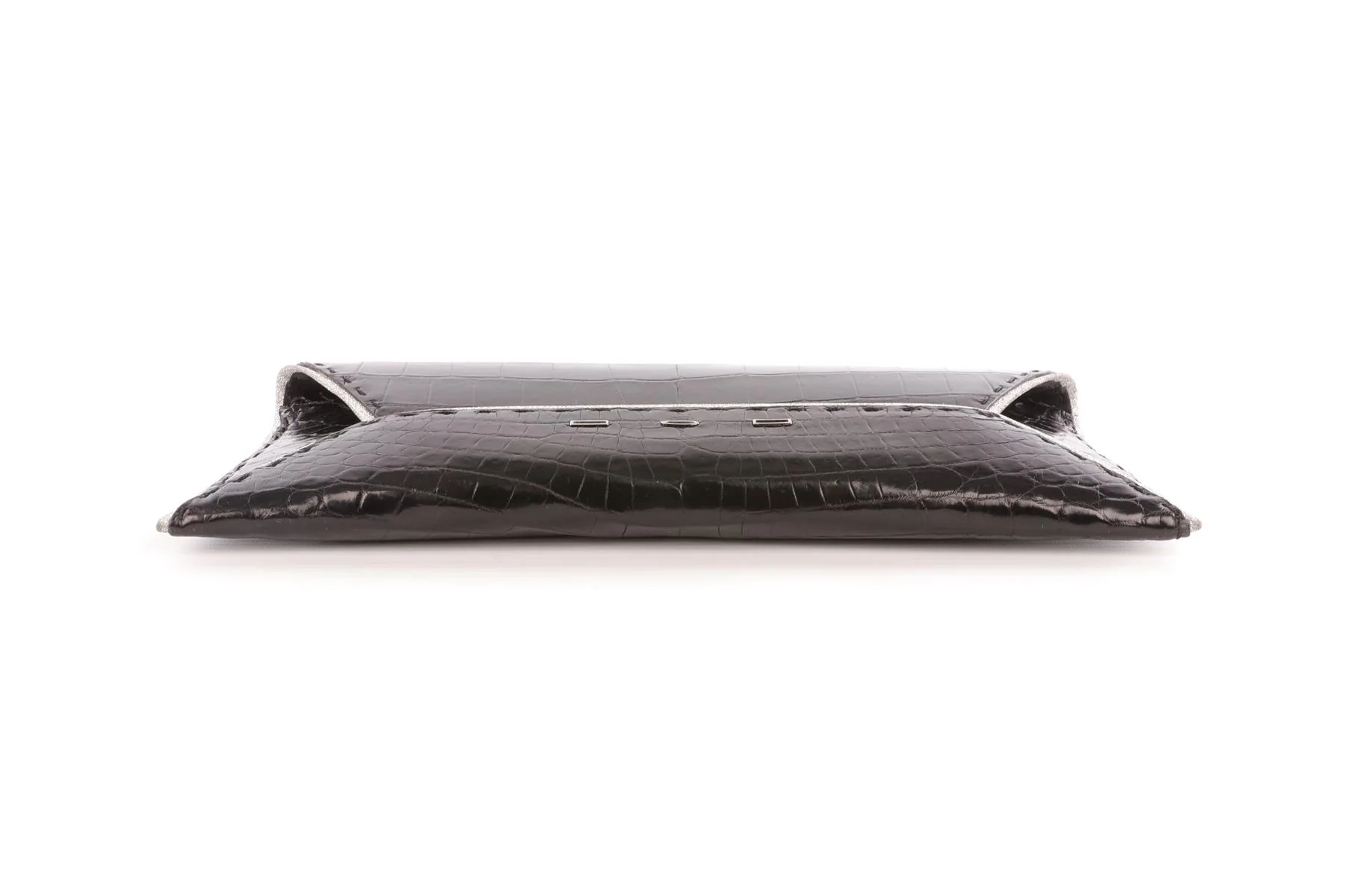 VBH BLACK CROCODILE CLUTCH - Image 7