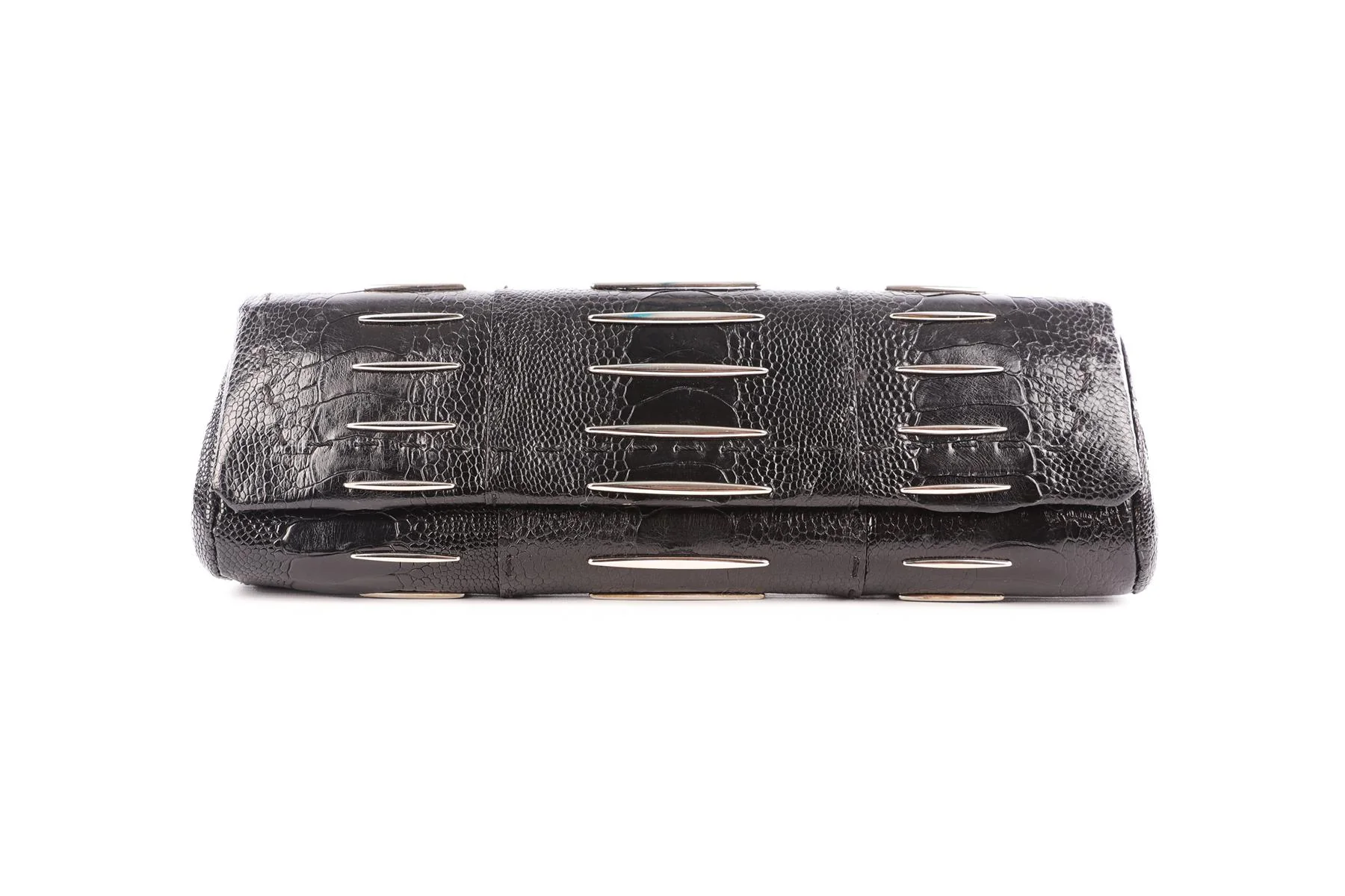 VBH BLACK SNAKESKIN CLUTCH - Image 2