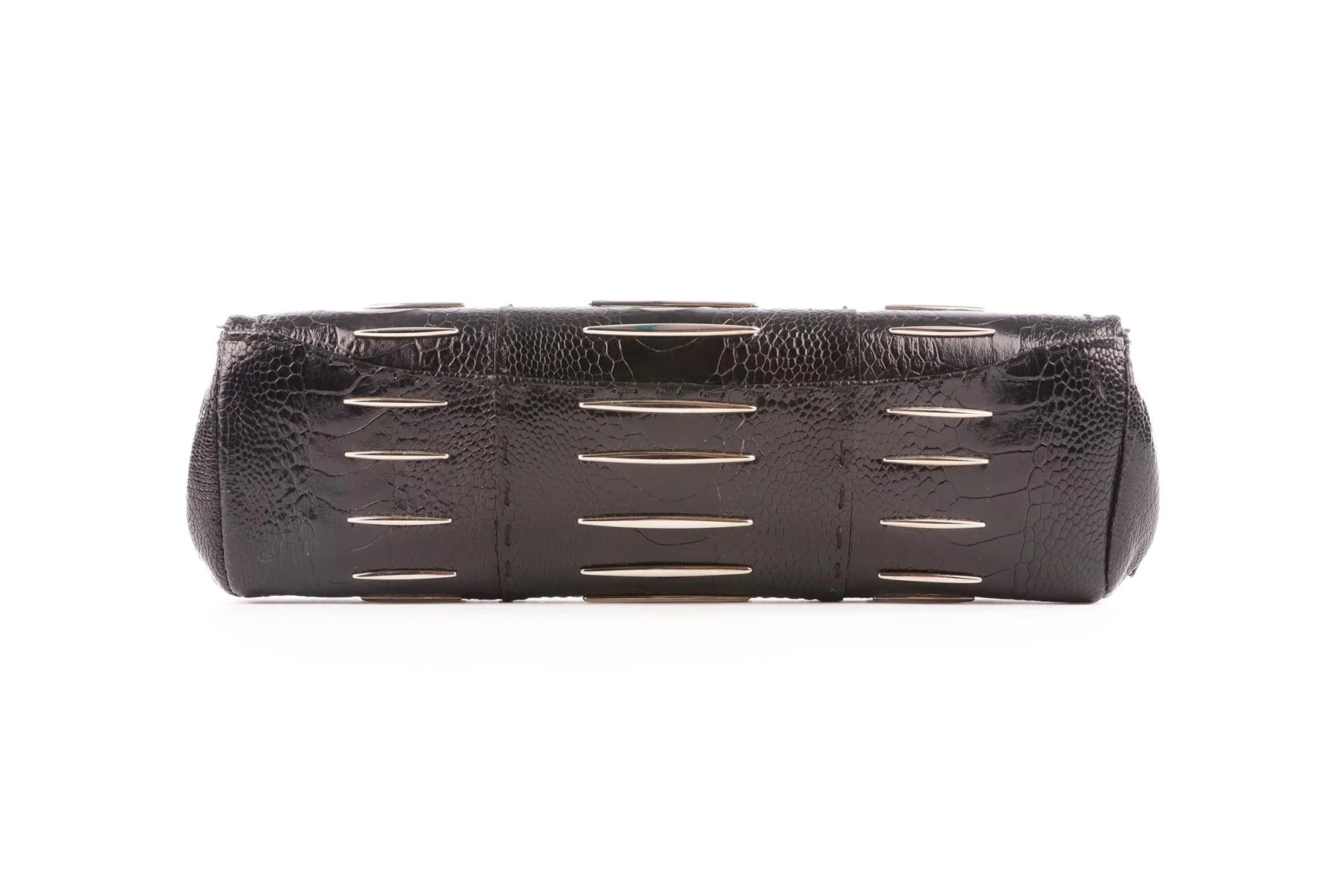 VBH BLACK SNAKESKIN CLUTCH - Image 6