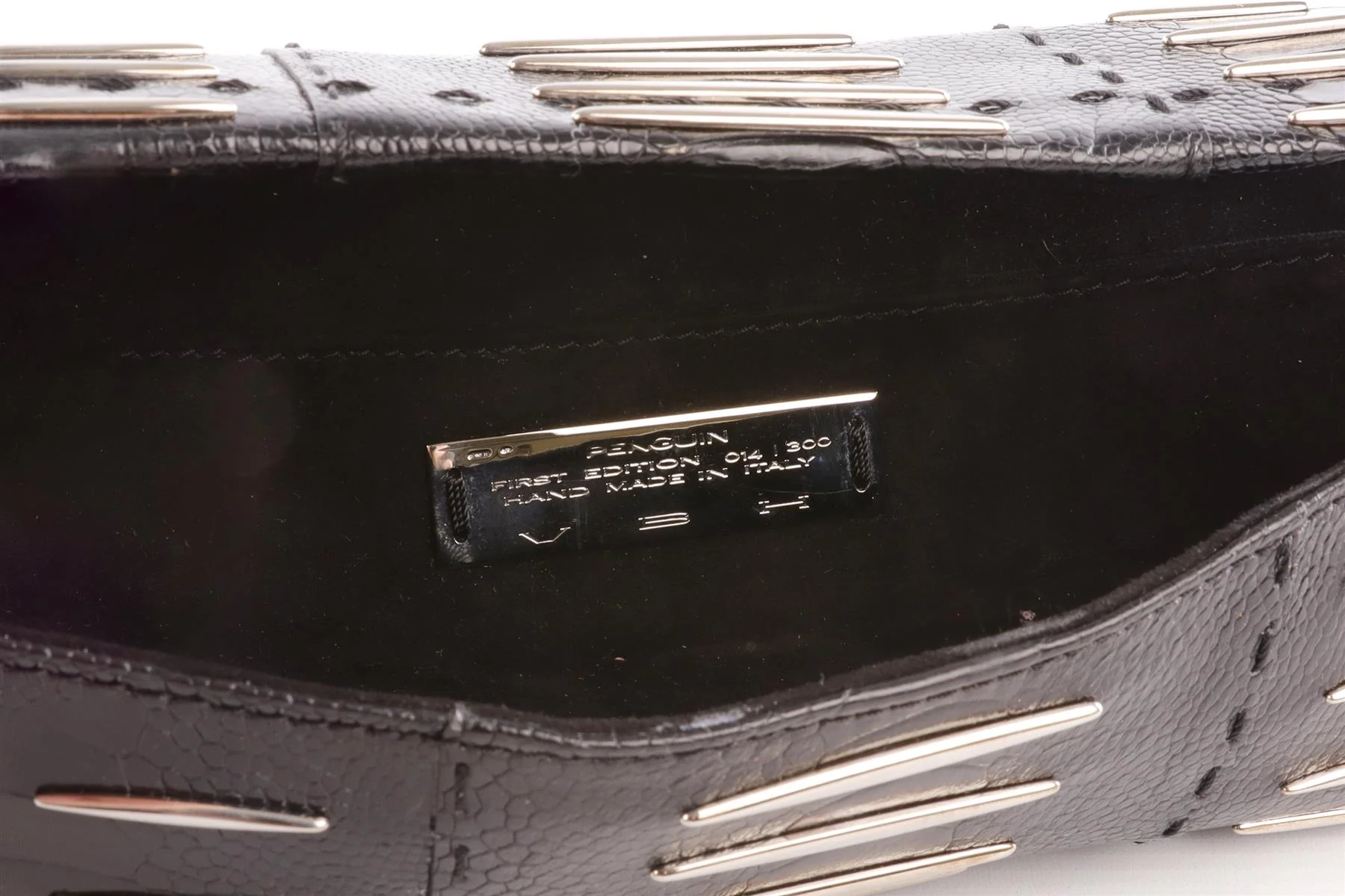 VBH BLACK SNAKESKIN CLUTCH - Image 8
