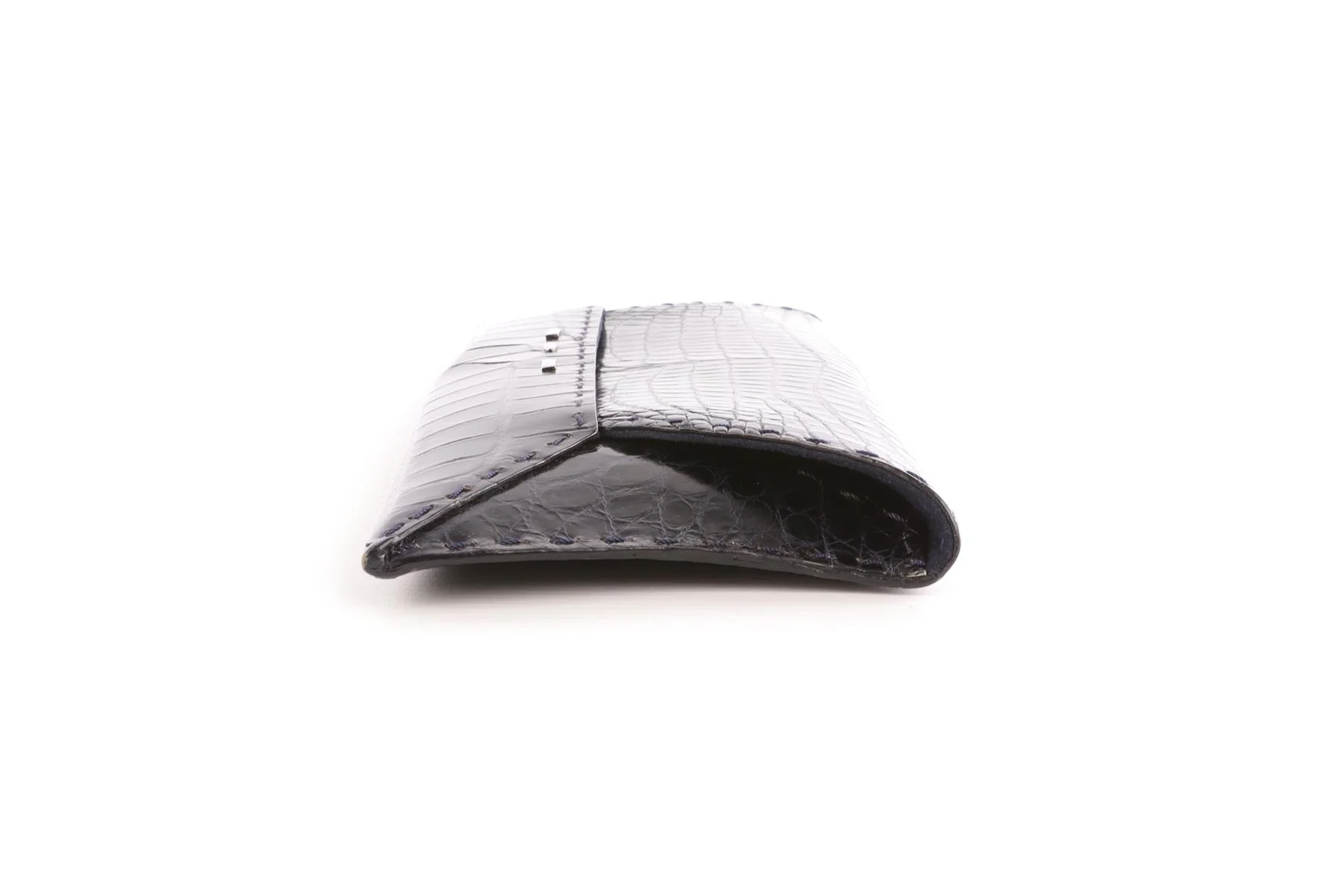 VBH NAVY CROCODILE CLUTCH - Image 5