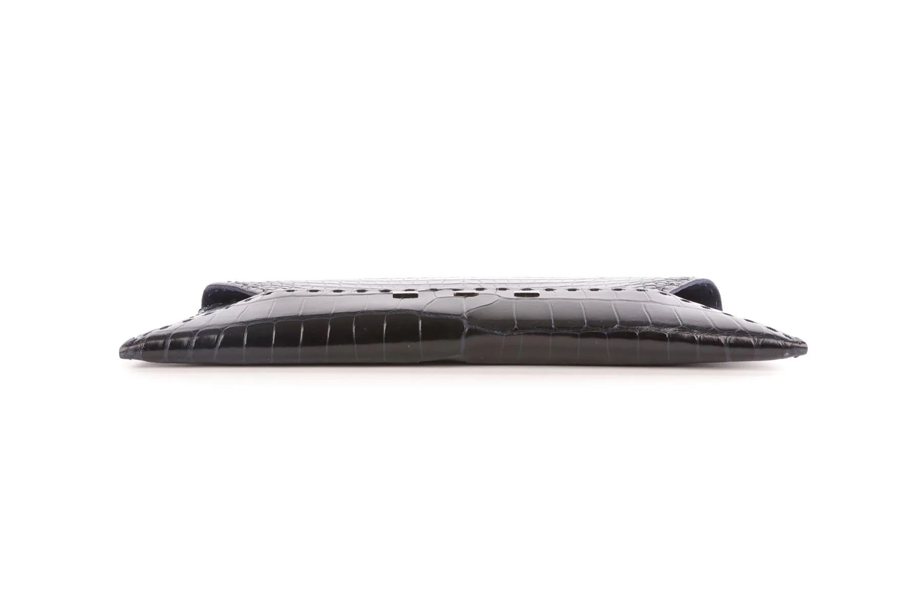 VBH NAVY CROCODILE CLUTCH - Image 7