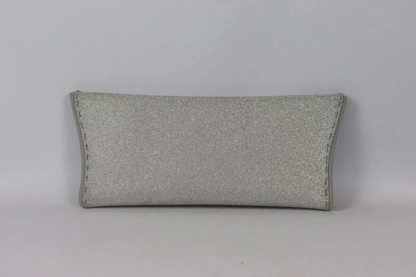 VBH SATIN TRIMMED GLITTERED FAUX LEATHER CLUTCH - Image 3