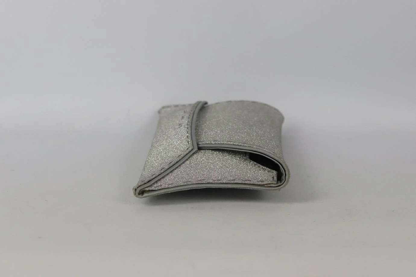 VBH SATIN TRIMMED GLITTERED FAUX LEATHER CLUTCH - Image 5