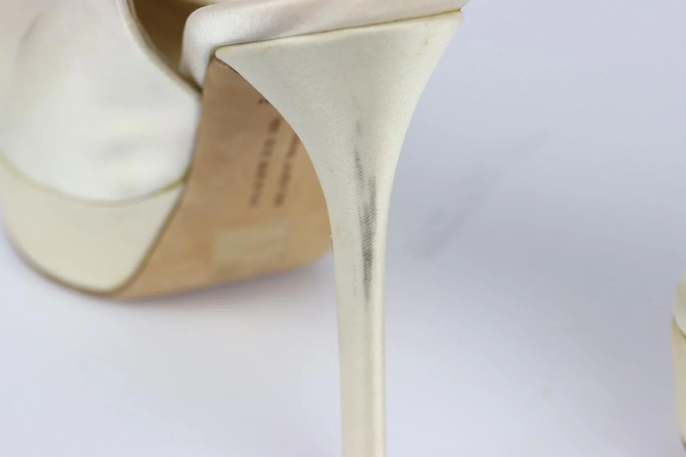VERA WANG LAVENDER SATIN PLATFORM SLINGBACK PUMPS EU 37 UK 4 US 7 - Image 8