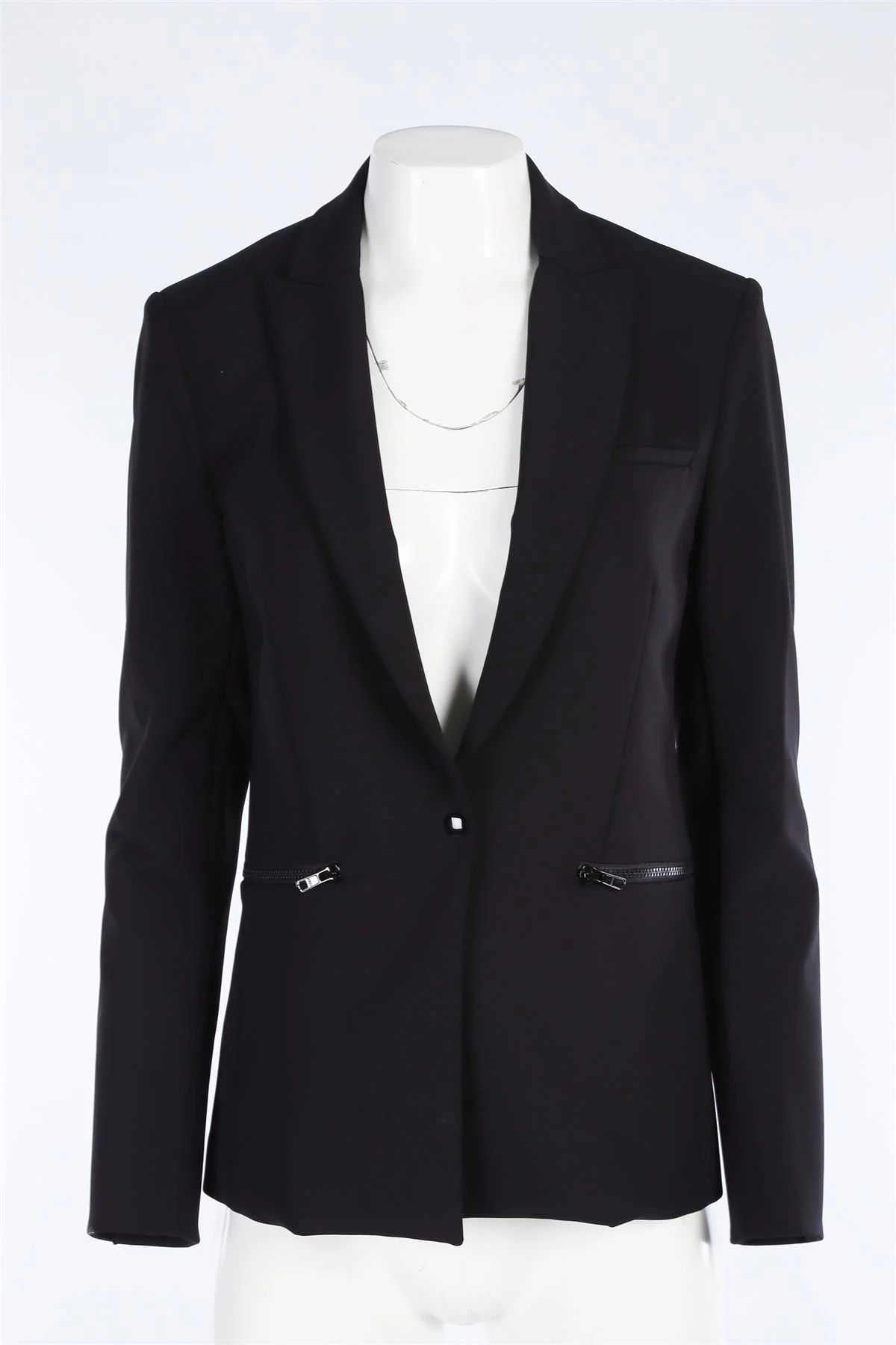 VERONICA BEARD BLACK JERSEY BLAZER US 6 UK 10 - Image 2