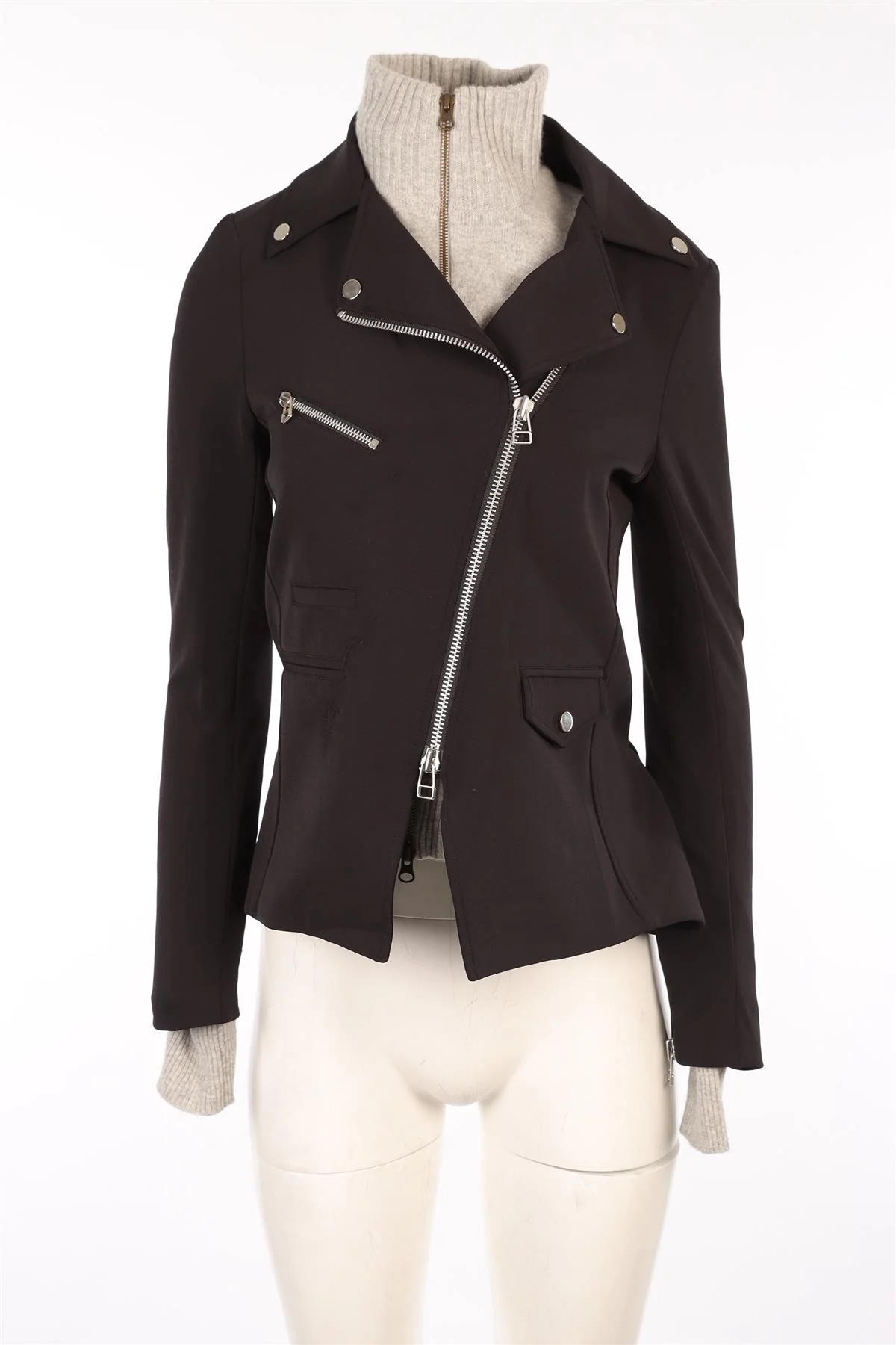 VERONICA BEARD BLACK WOVEN JACKET US 4 UK 8 - Image 2