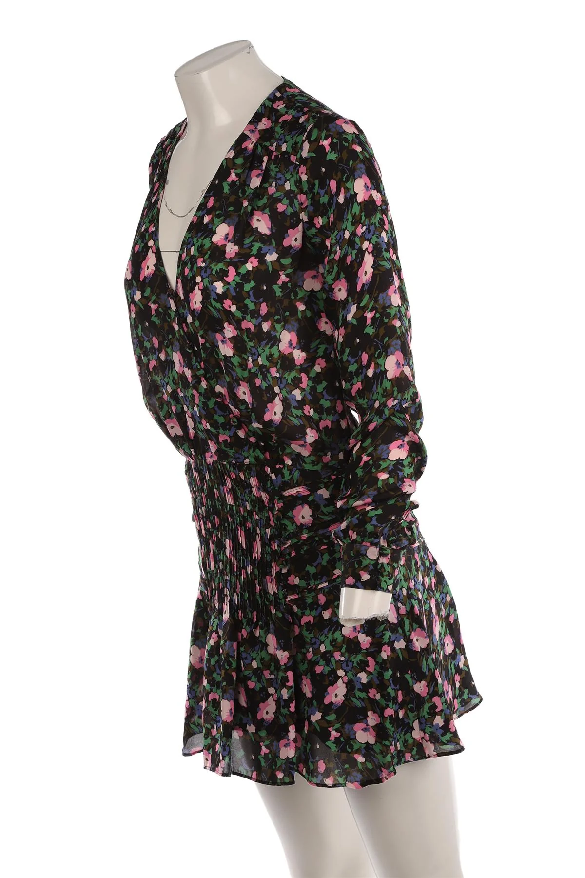 VERONICA BEARD MULTI SILK MINI DRESS US 2 - Image 3