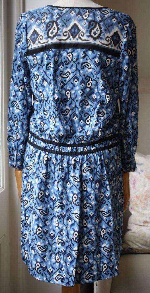 VERONICA BEARD VENICE PRINTED SILK MINI DRESS US 4 UK 8 - Image 4