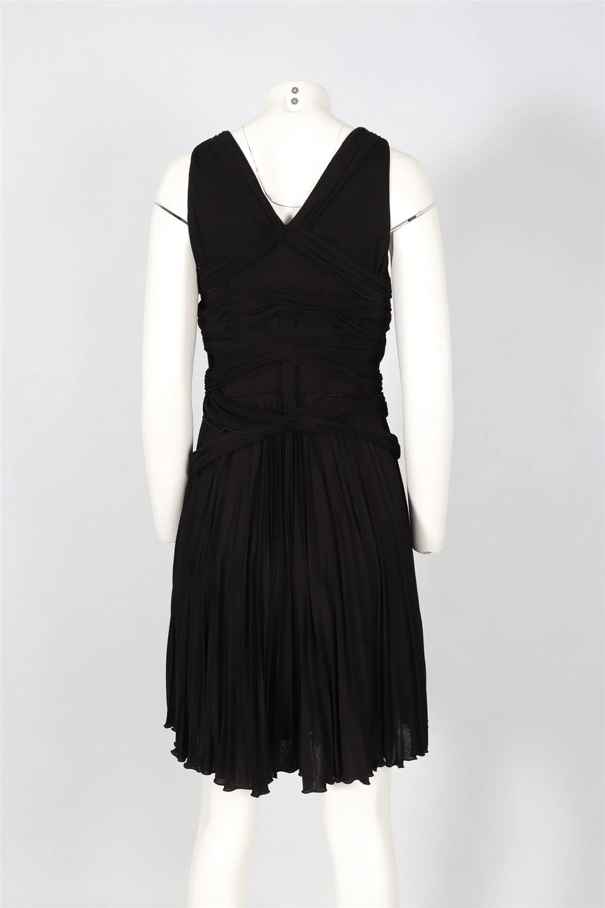 VERSACE BLACK JERSEY DRESS IT 46 UK 14 - Image 4