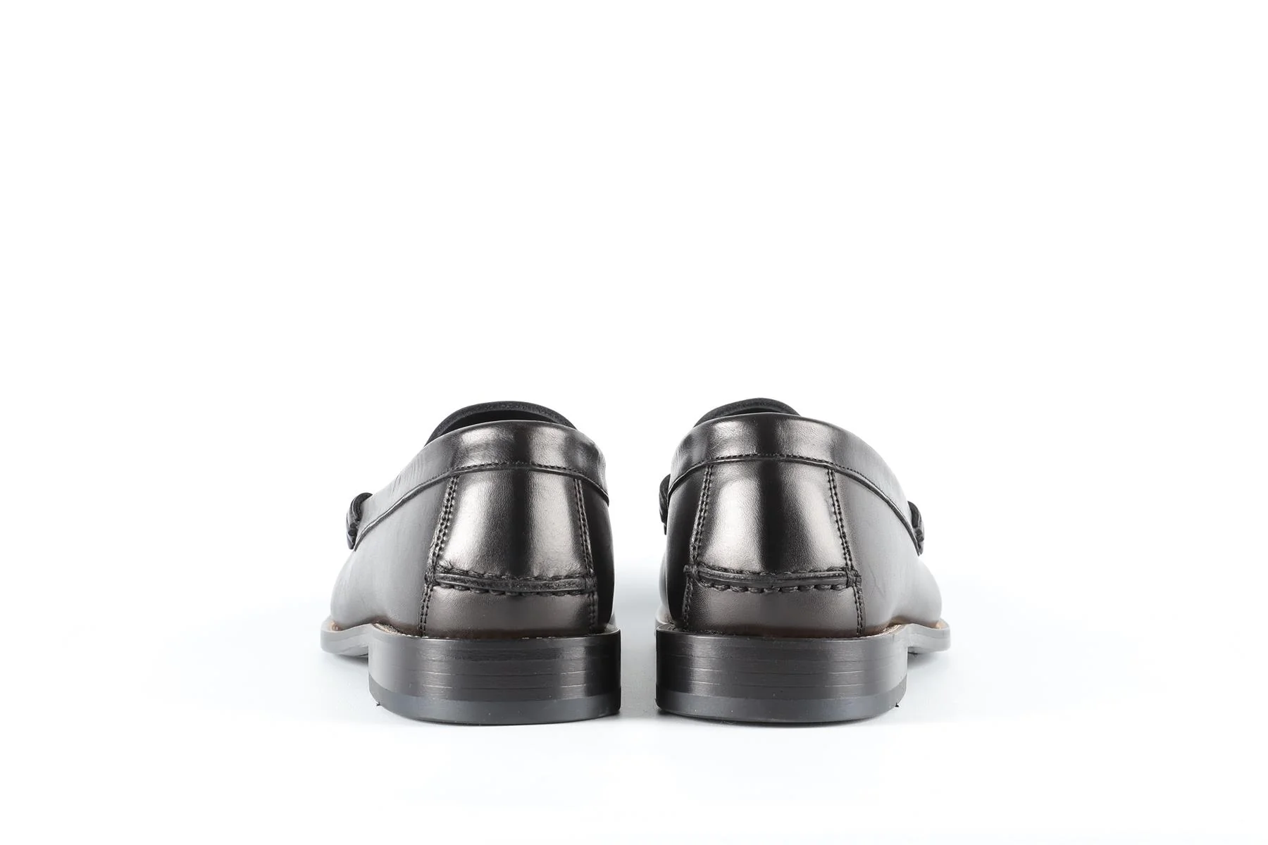 VERSACE BLACK MEN'S MEDUSA LEATHER LOAFERS EU 41 UK 7 US 8 - Image 5