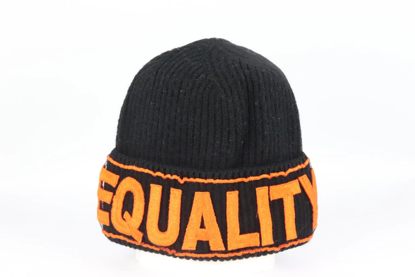 VERSACE EMBROIDERED RIBBED WOOL BEANIE ONE SIZE - Image 2