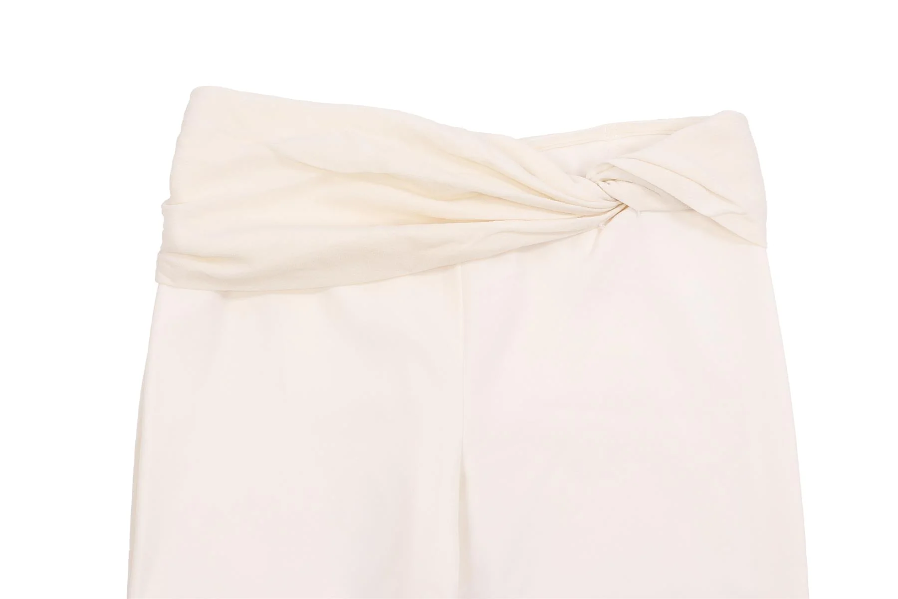 VERSACE IVORY VINTAGE SILK STRAIGHT LEG PANTS IT 38 UK 6 - Image 2