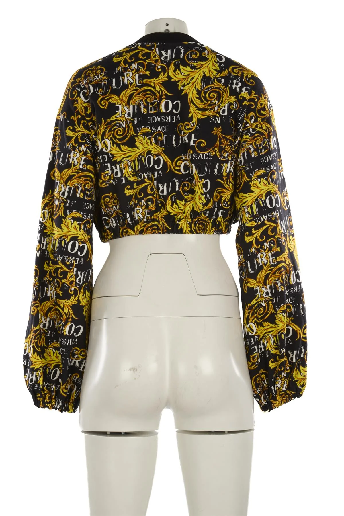 VERSACE JEANS COUTURE BLACK COTTON SWEATSHIRT MEDIUM - Image 4