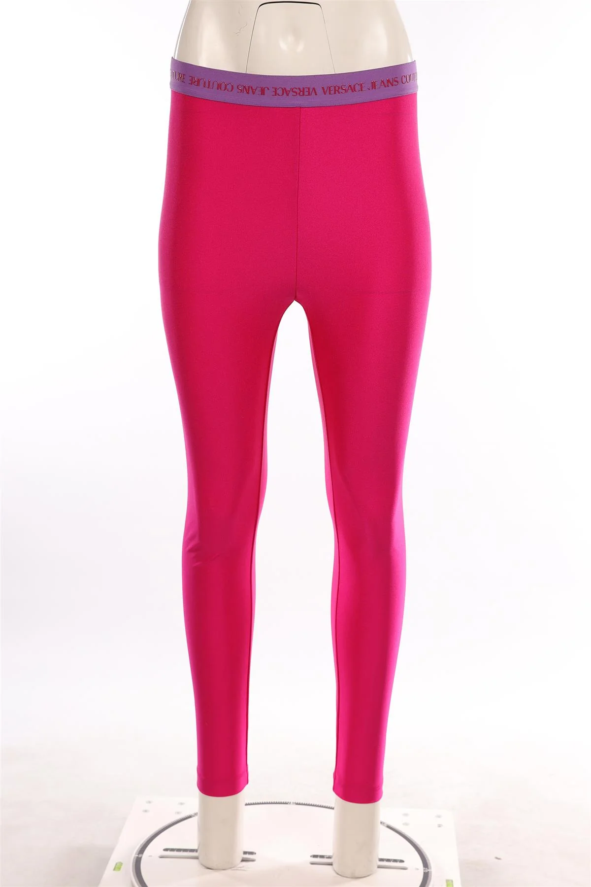 VERSACE JEANS COUTURE PINK LEGGINGS IT 42 UK 10 - Image 2