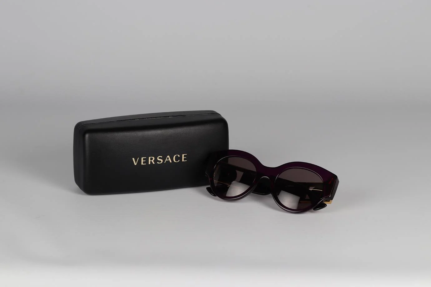 VERSACE MEDUSA ROUND FRAME ACETATE SUNGLASSES - Image 6