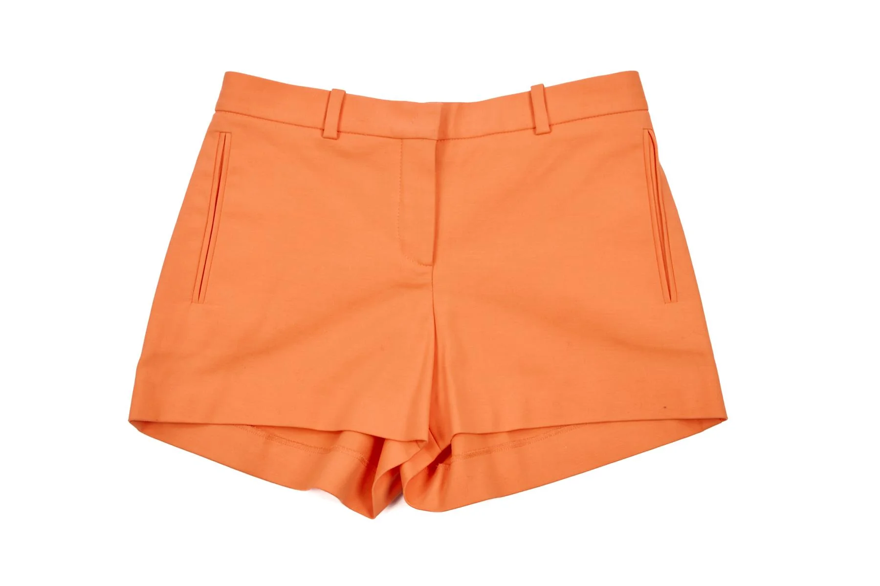 VERSACE ORANGE COTTON SHORTS IT 38 UK 6 - Image 2