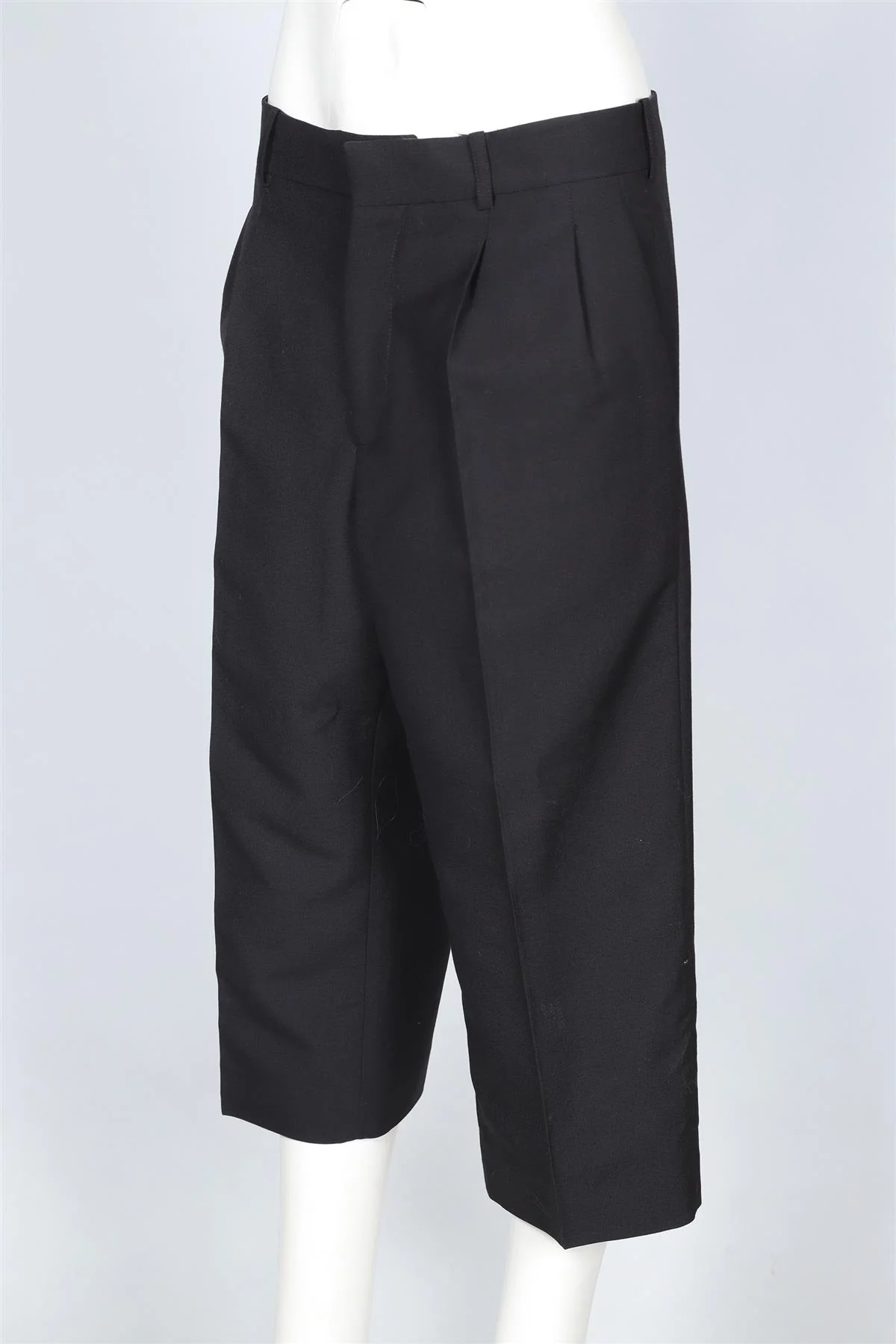 VICTORIA BECKHAM BLACK WOOL CULOTTES UK 14 - Image 3