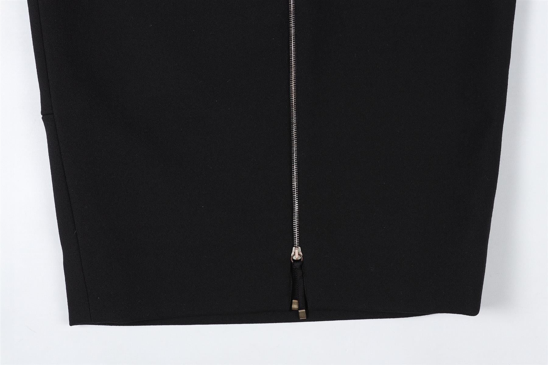 VICTORIA BECKHAM BLACK WOOL MIDI SKIRT UK 6 - Image 5