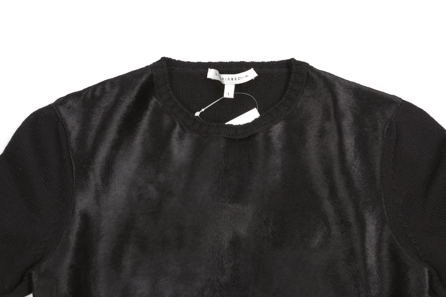 VICTORIA BECKHAM BLACK WOOL SWEATER UK 6 - Image 3