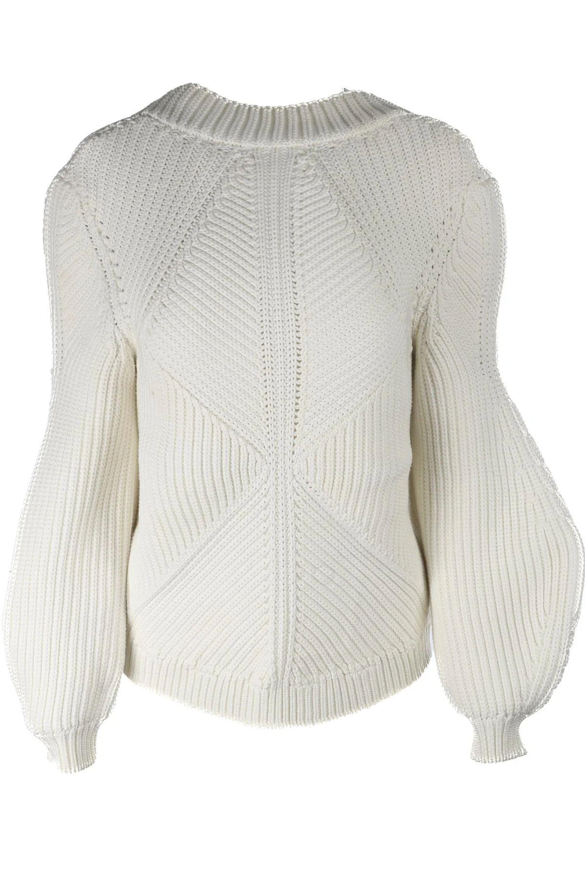 VICTORIA BECKHAM IVORY WOOL SWEATER UK 8