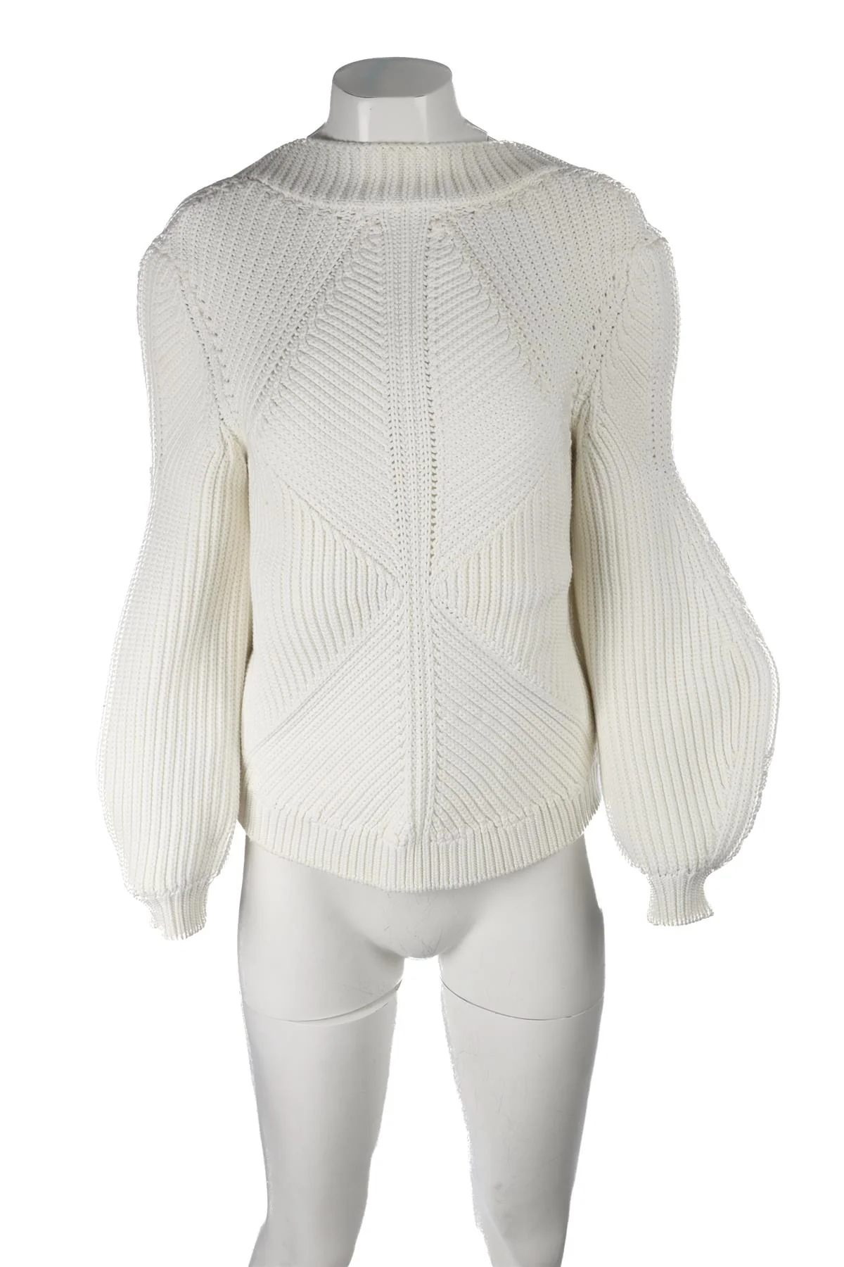 VICTORIA BECKHAM IVORY WOOL SWEATER UK 8 - Image 2