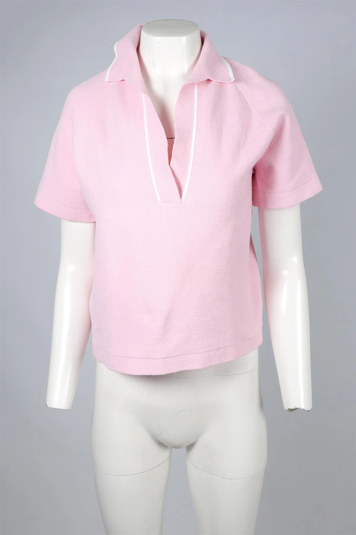 VICTORIA BECKHAM PINK COTTON TOP XSMALL - Image 2