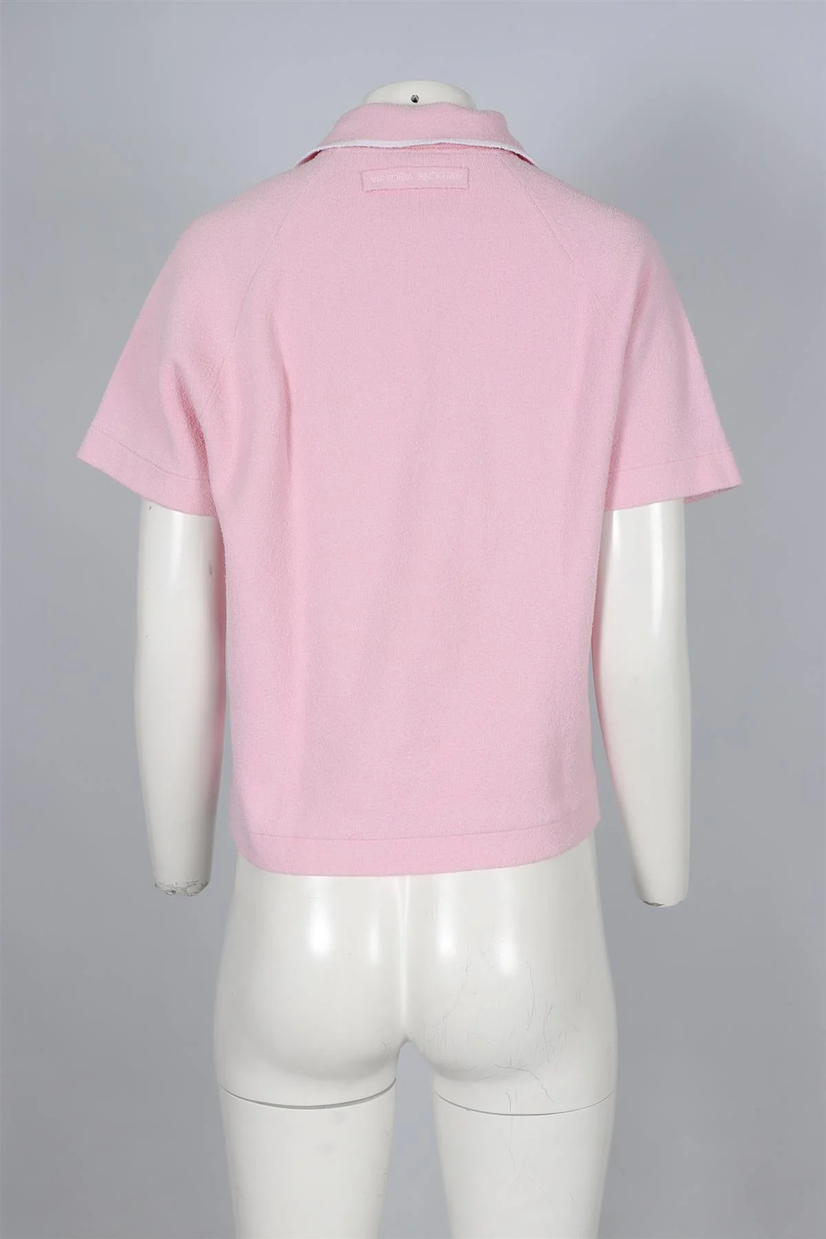 VICTORIA BECKHAM PINK COTTON TOP XSMALL - Image 4
