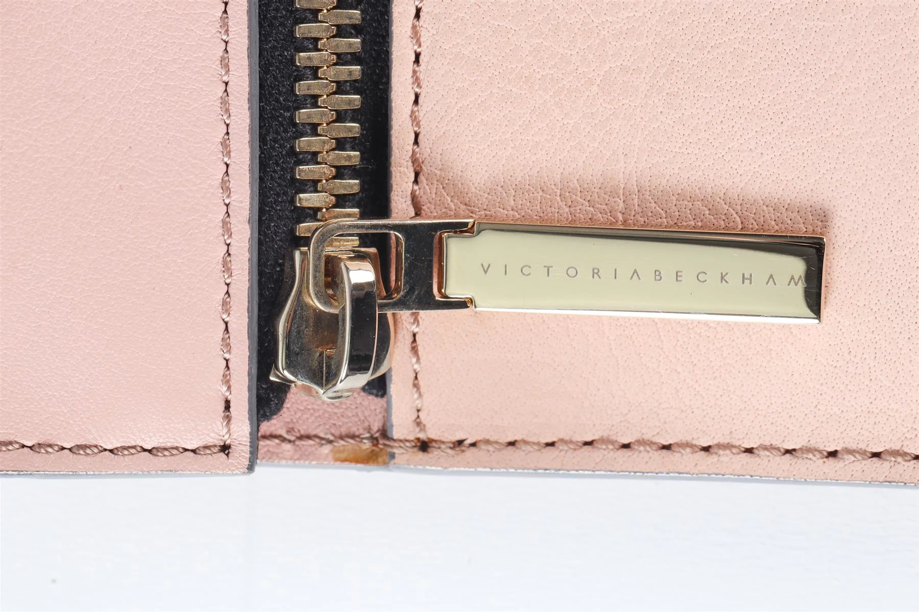 VICTORIA BECKHAM PINK LEATHER CLUTCH - Image 9