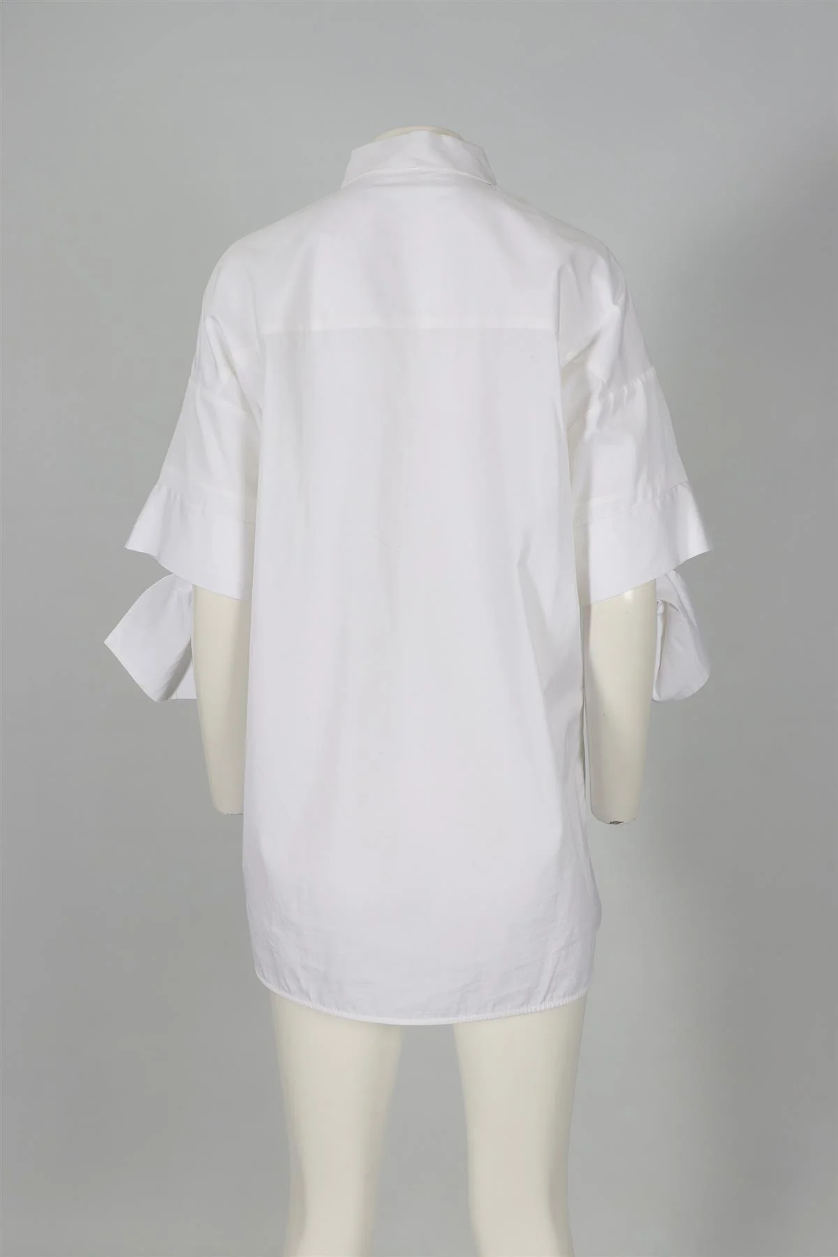 VICTORIA VICTORIA BECKHAM WHITE COTTON SHIRT UK 14 - Image 4