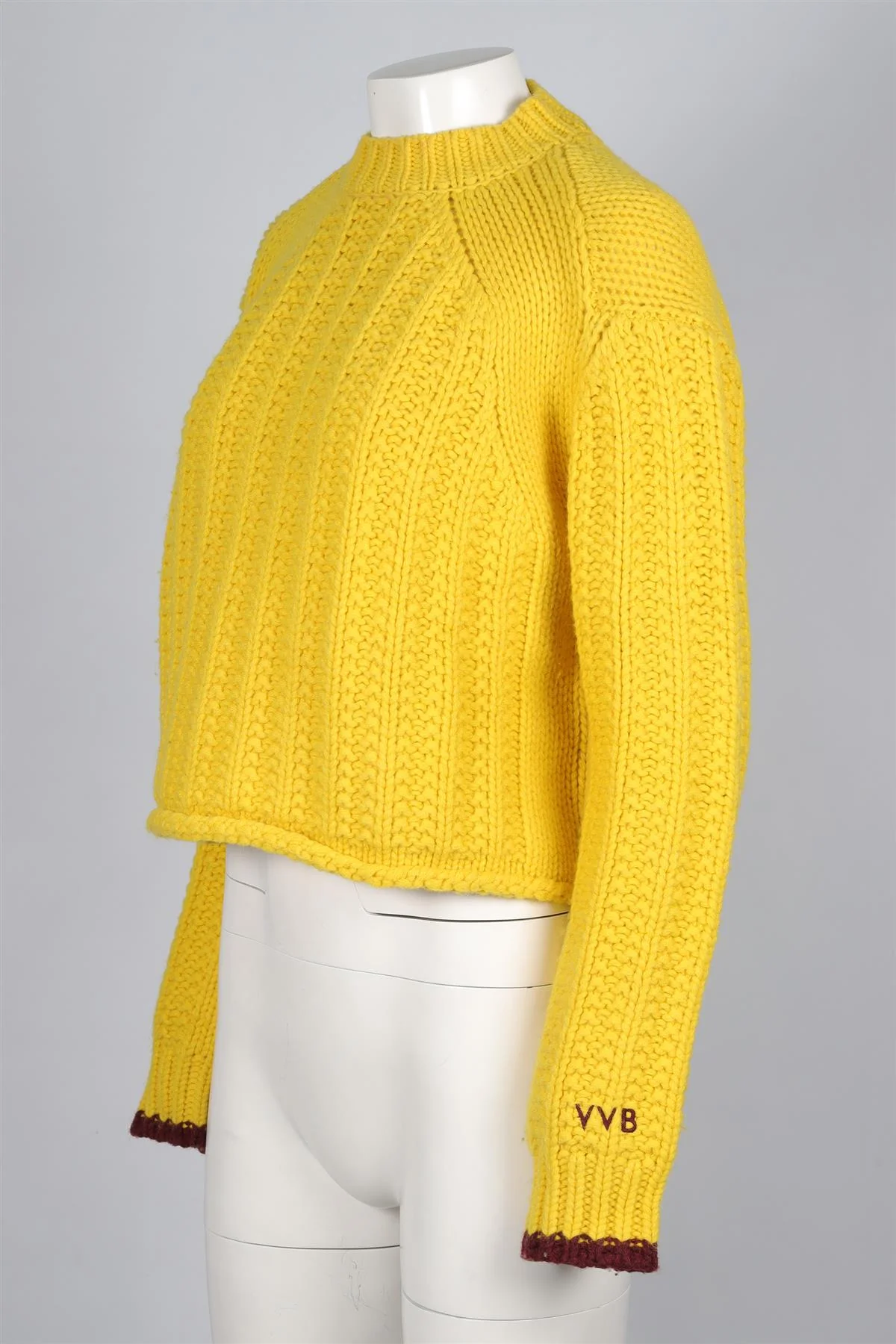 VICTORIA VICTORIA BECKHAM YELLOW WOOL SWEATER XSMALL - Image 3