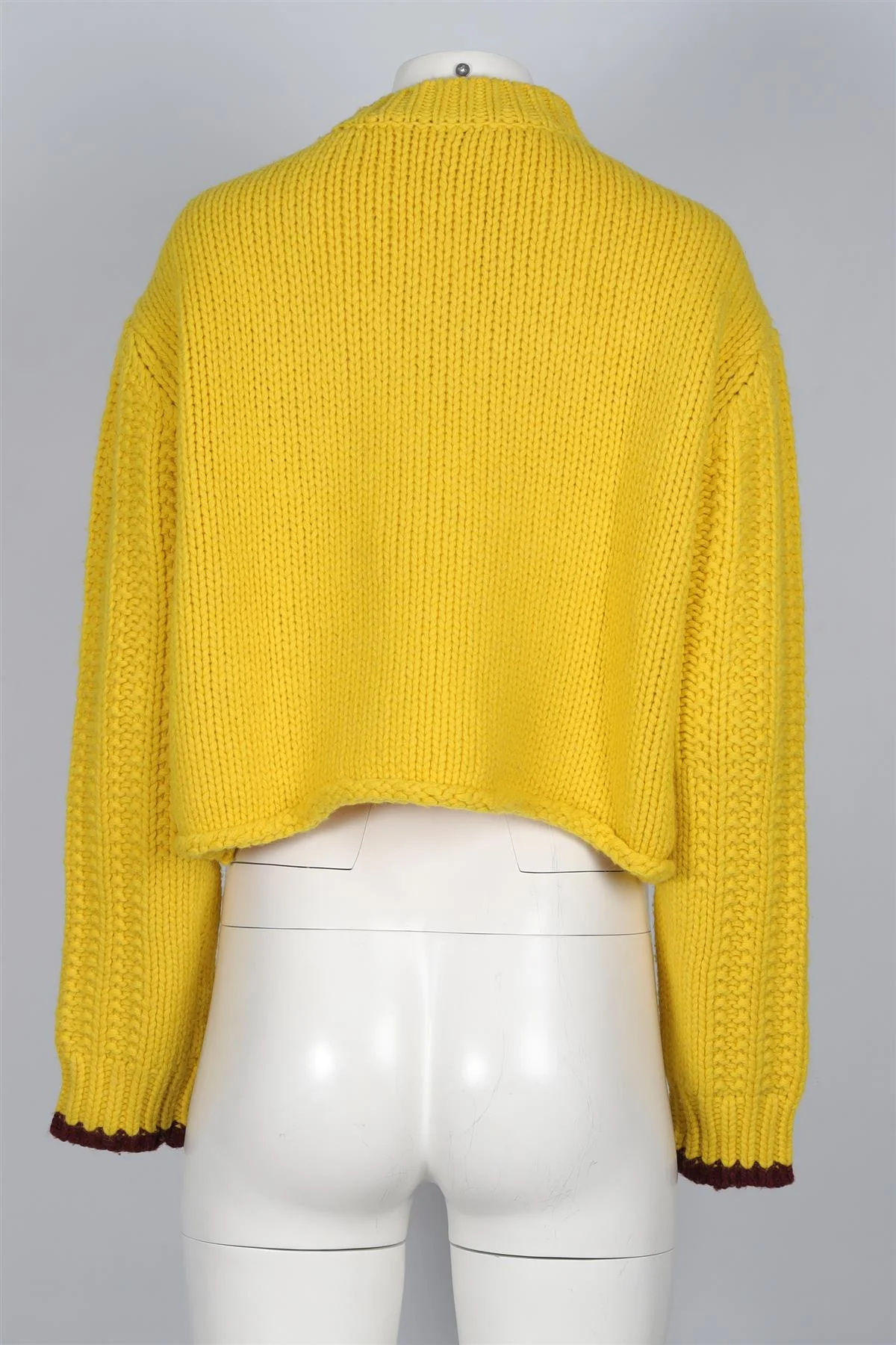 VICTORIA VICTORIA BECKHAM YELLOW WOOL SWEATER XSMALL - Image 4