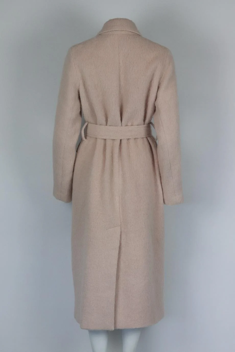 VINCE BELTED BRUSHED WOOL BLEND COAT LARGE - Image 4
