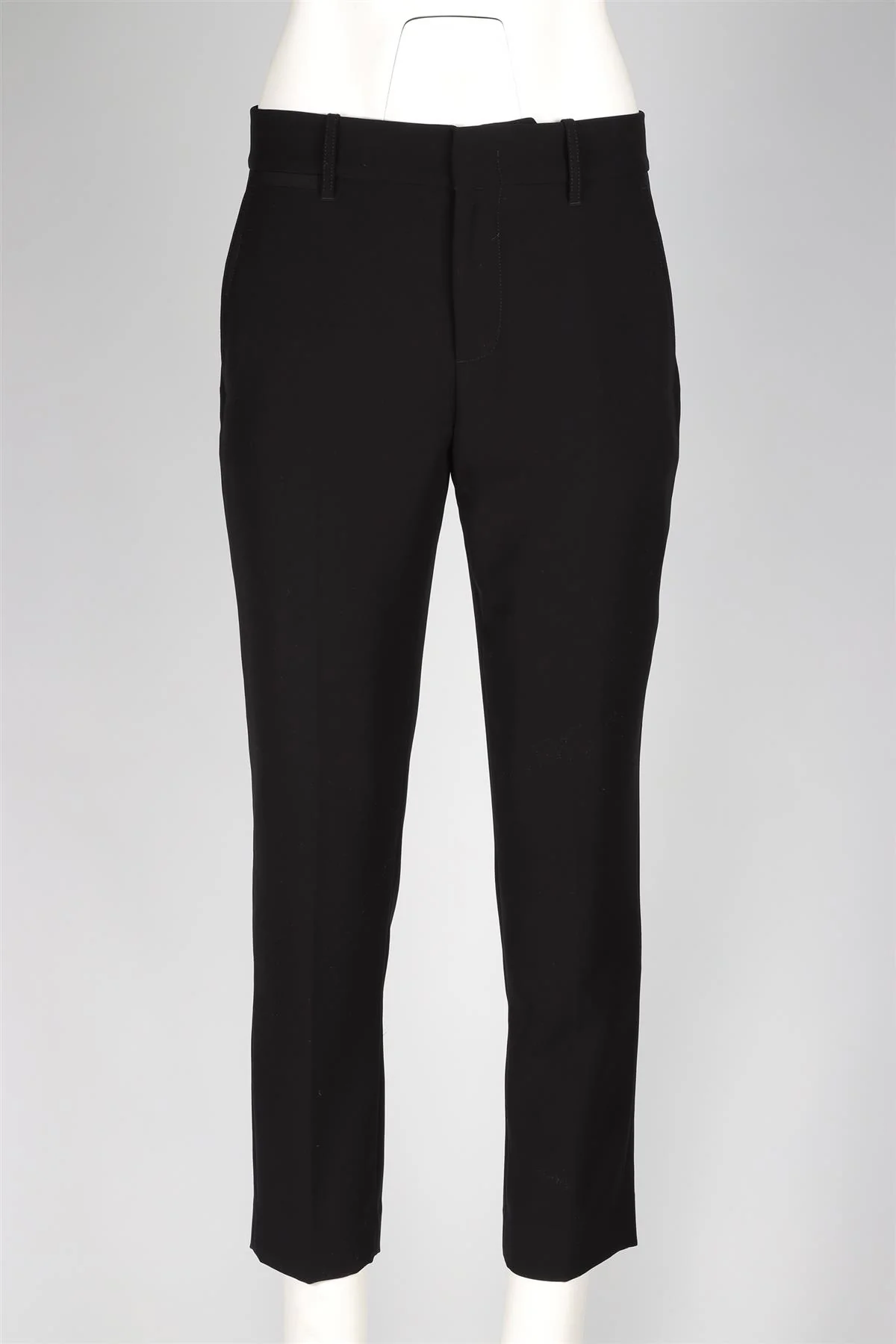 VINCE BLACK CREPE STRAIGHT LEG PANTS US 6 UK 10 - Image 2