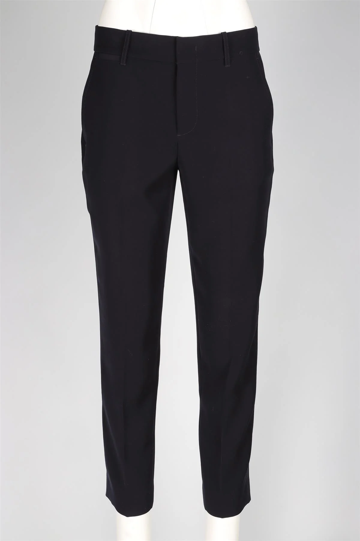 VINCE BLACK CREPE STRAIGHT LEG PANTS US 6 UK 10 - Image 2