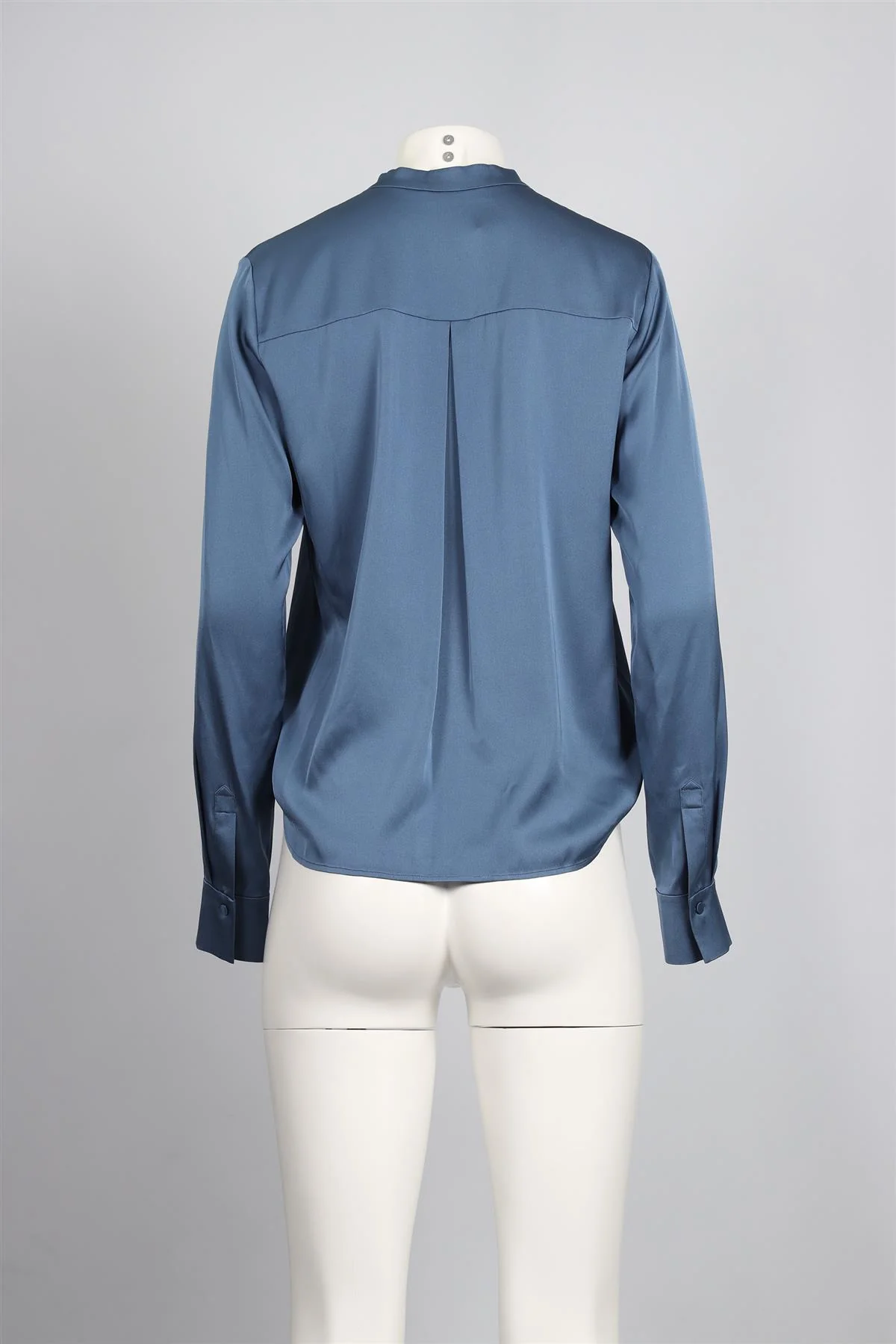 VINCE BLUE SILK BLEND TOP US 6 UK 10 - Image 4