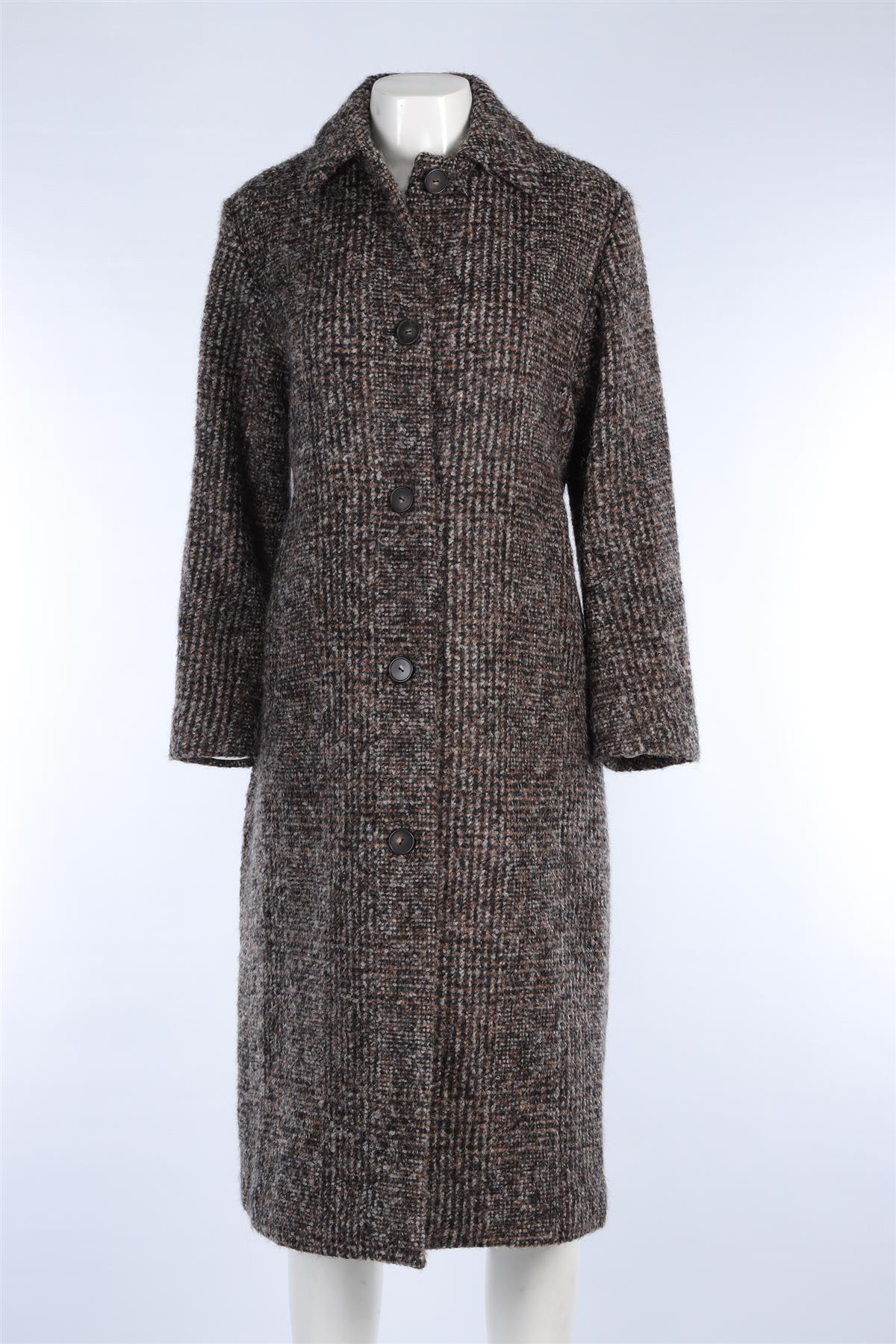 VINCE BROWN WOOL COAT XSMALL - Image 2