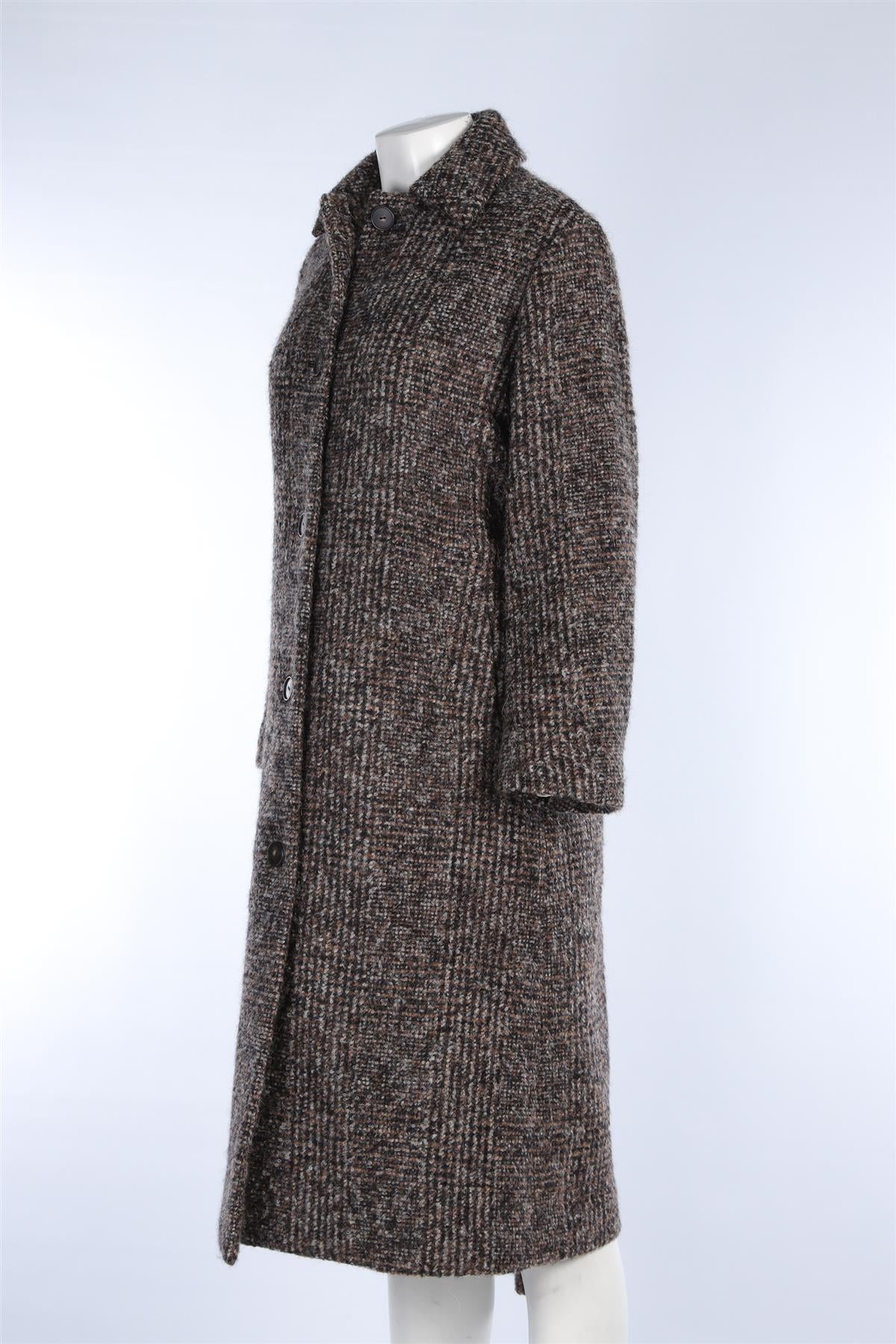 VINCE BROWN WOOL COAT XSMALL - Image 3