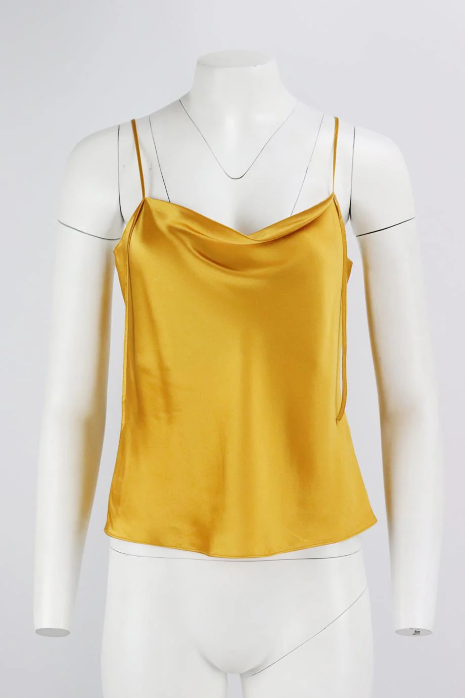 VINCE DRAPED SILK SATIN TOP SMALL - Image 2