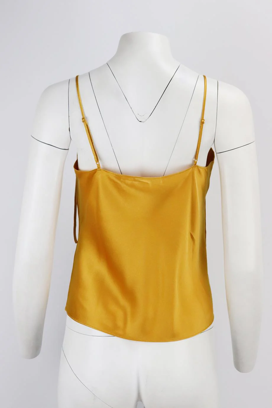 VINCE DRAPED SILK SATIN TOP SMALL - Image 4