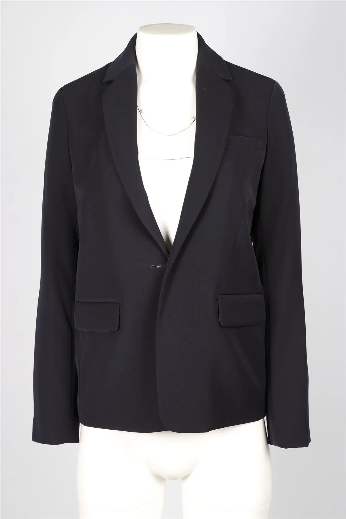 VINCE NAVY CREPE BLAZER US 6 UK 10 - Image 2